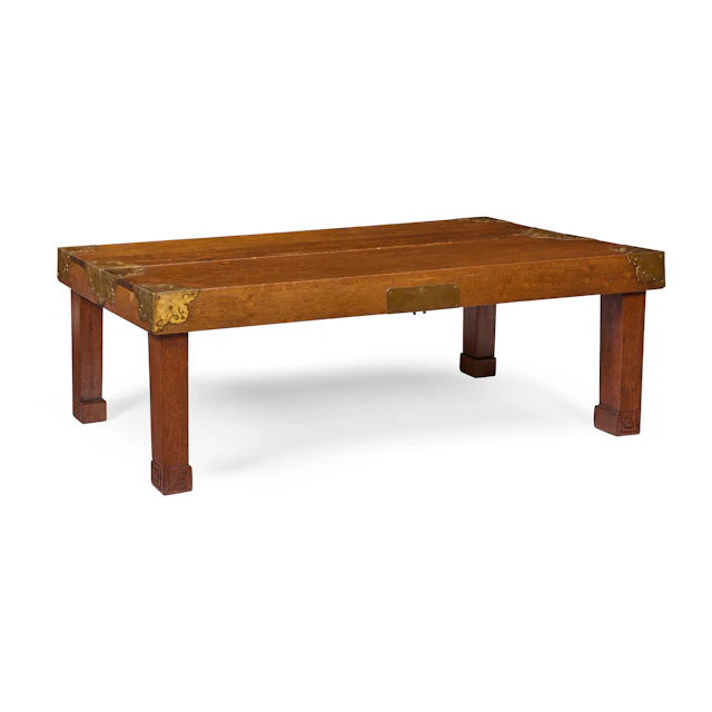 CHINESE HARDWOOD FOLDING TRAVEL TABLE