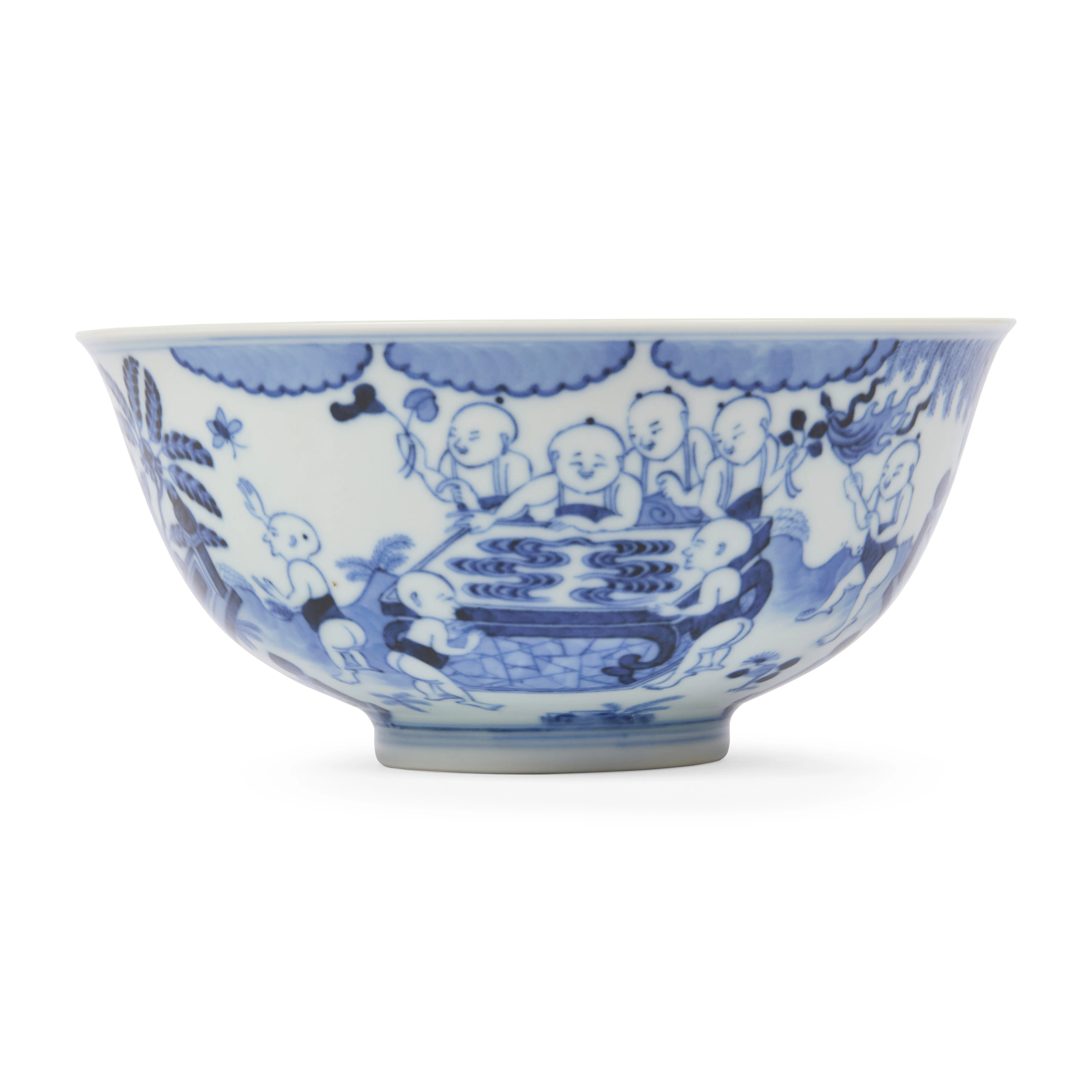 CHINESE BLUE AND WHITE 'BOYS AT PLAY' BOWL