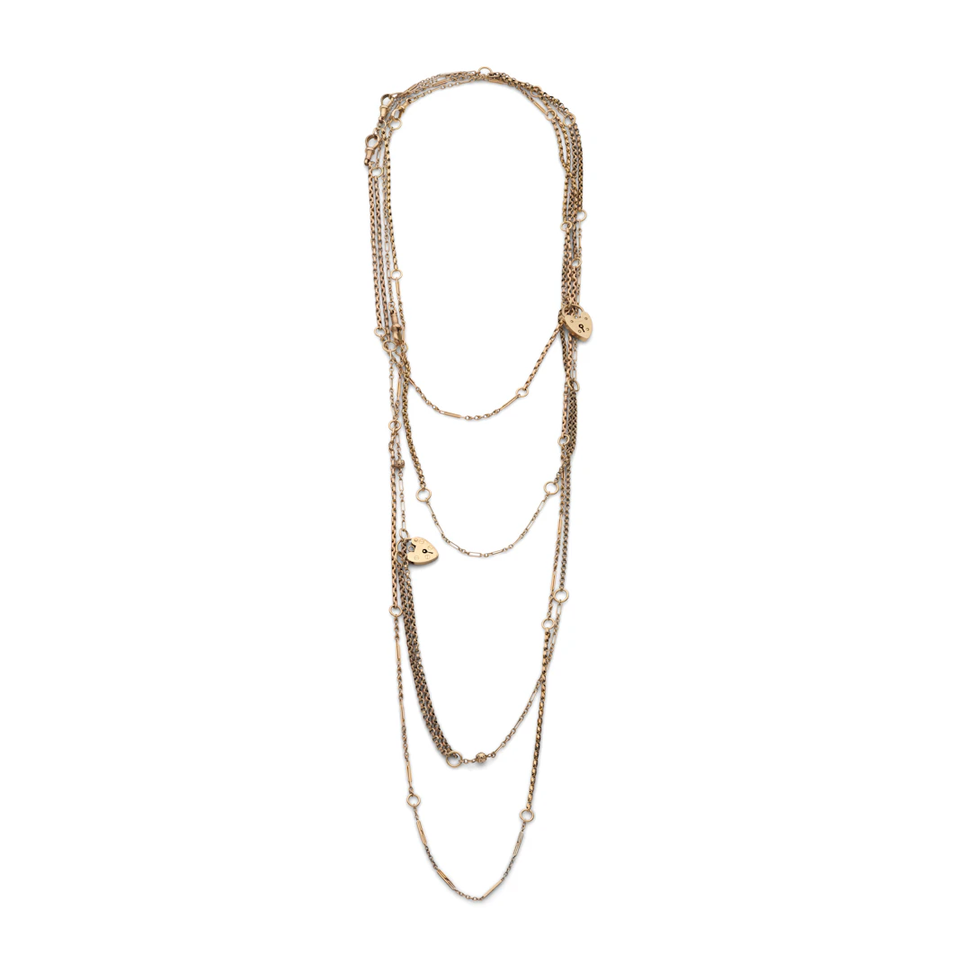 A multi-stand necklace