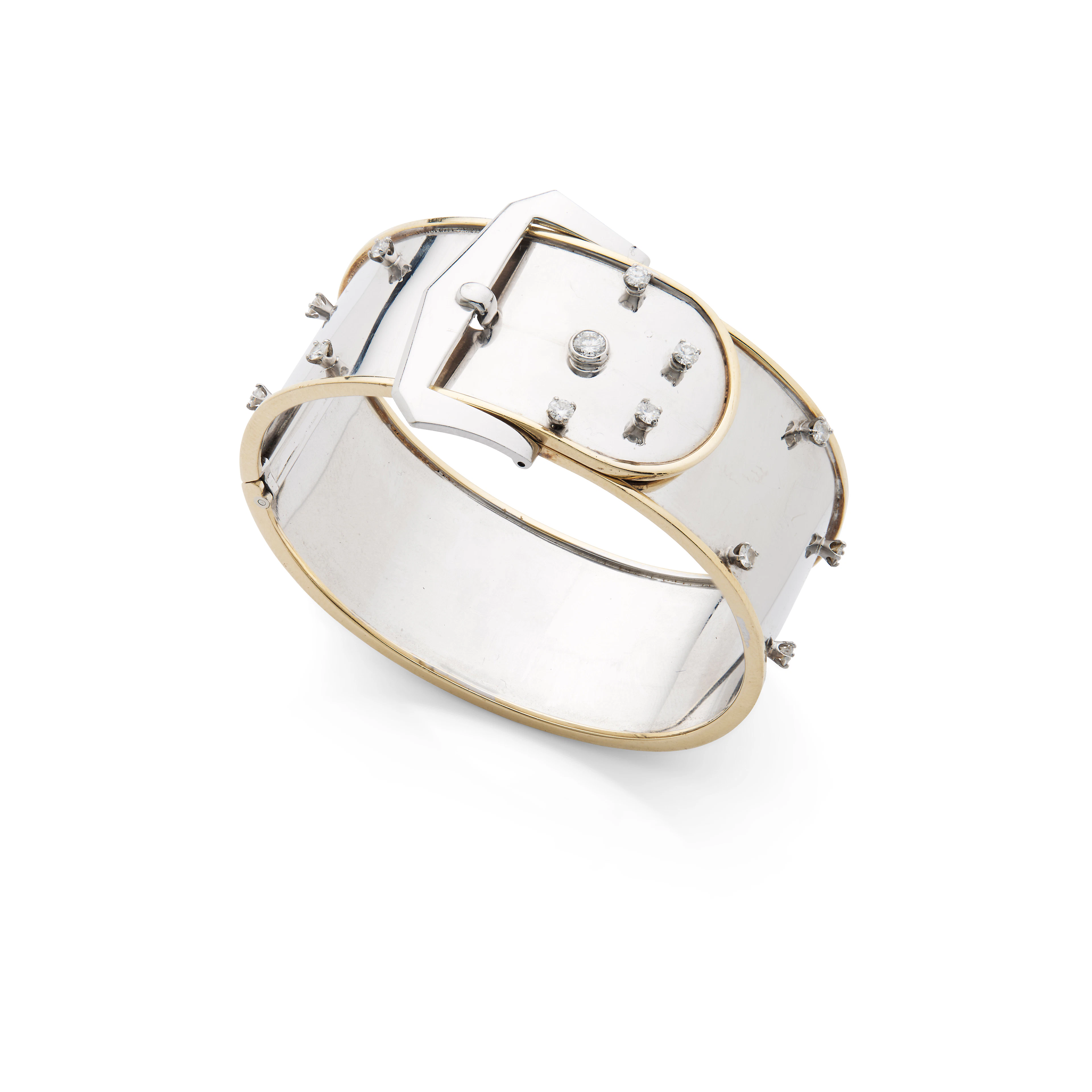 Trabert, Hoeffer & Mauboussin: A diamond bangle, circa 1940