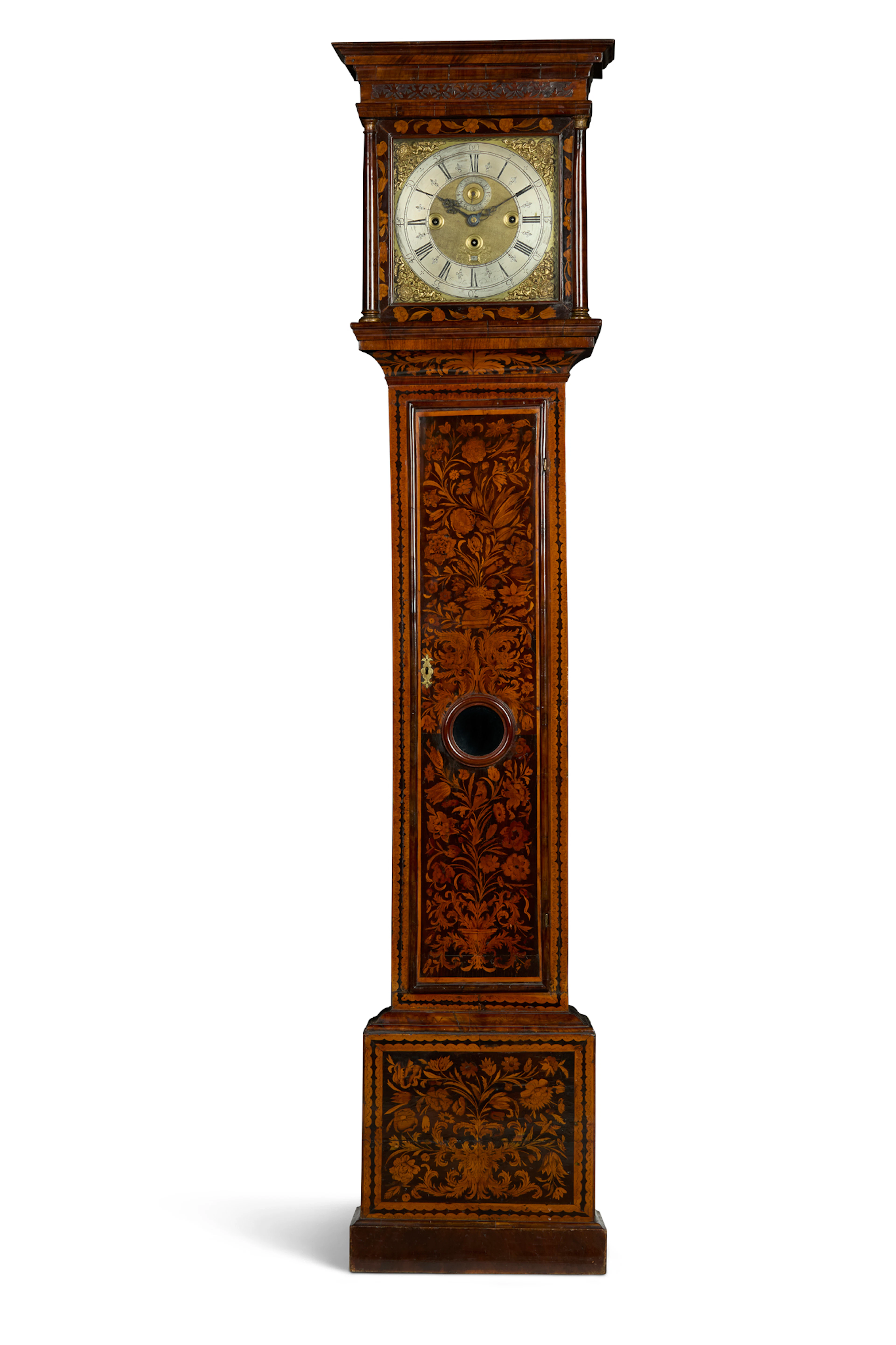 WILLIAM III MARQUETRY CHIMING LONGCASE CLOCK, HENRY ELLIOTT, LONDON