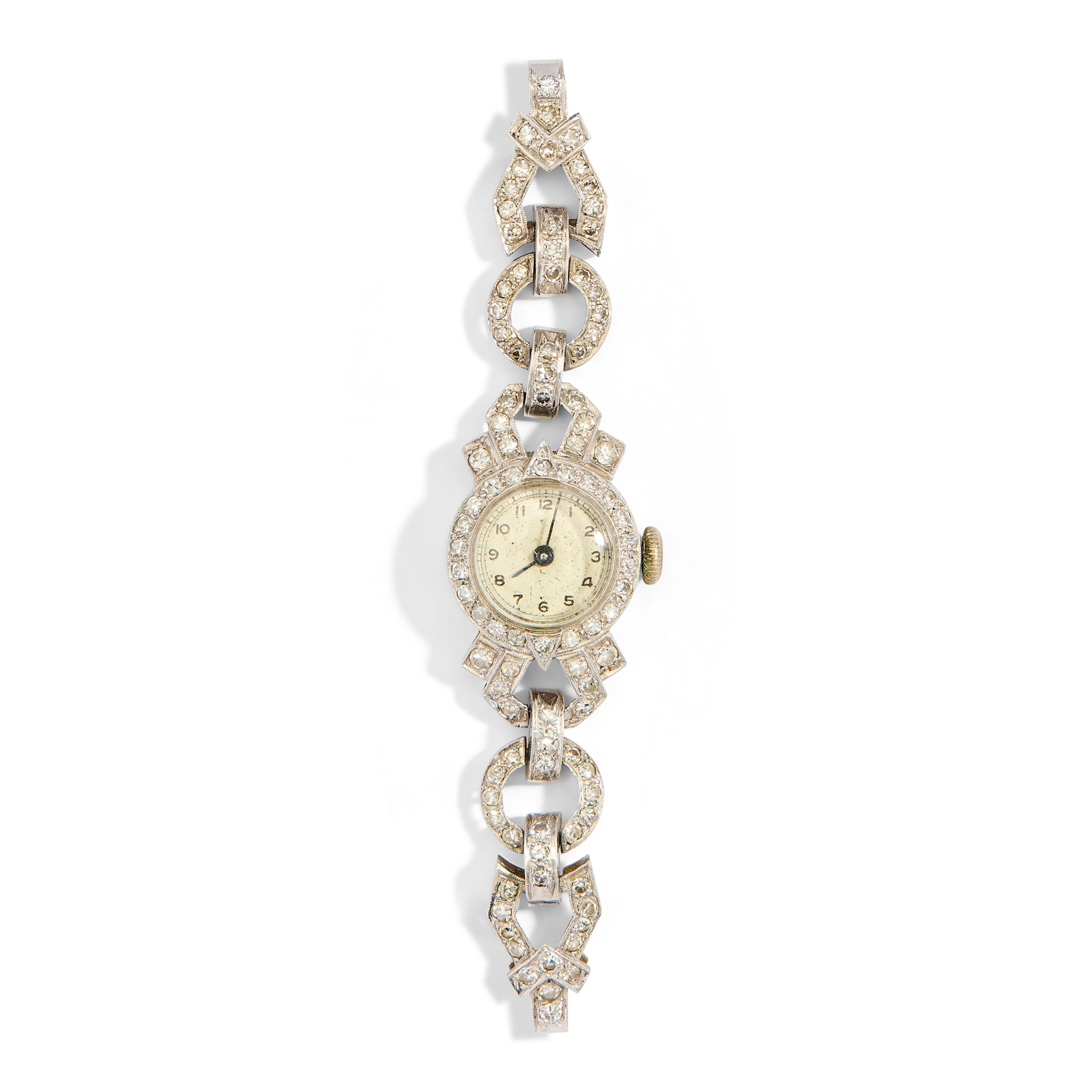 A 1920s diamond cocktail watch