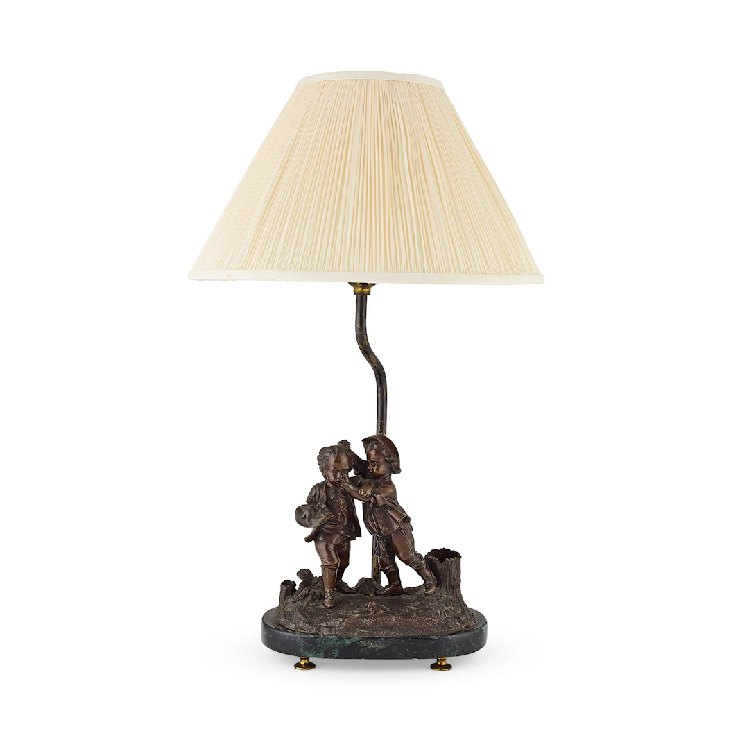 FRENCH BRONZE FIGURE GROUP