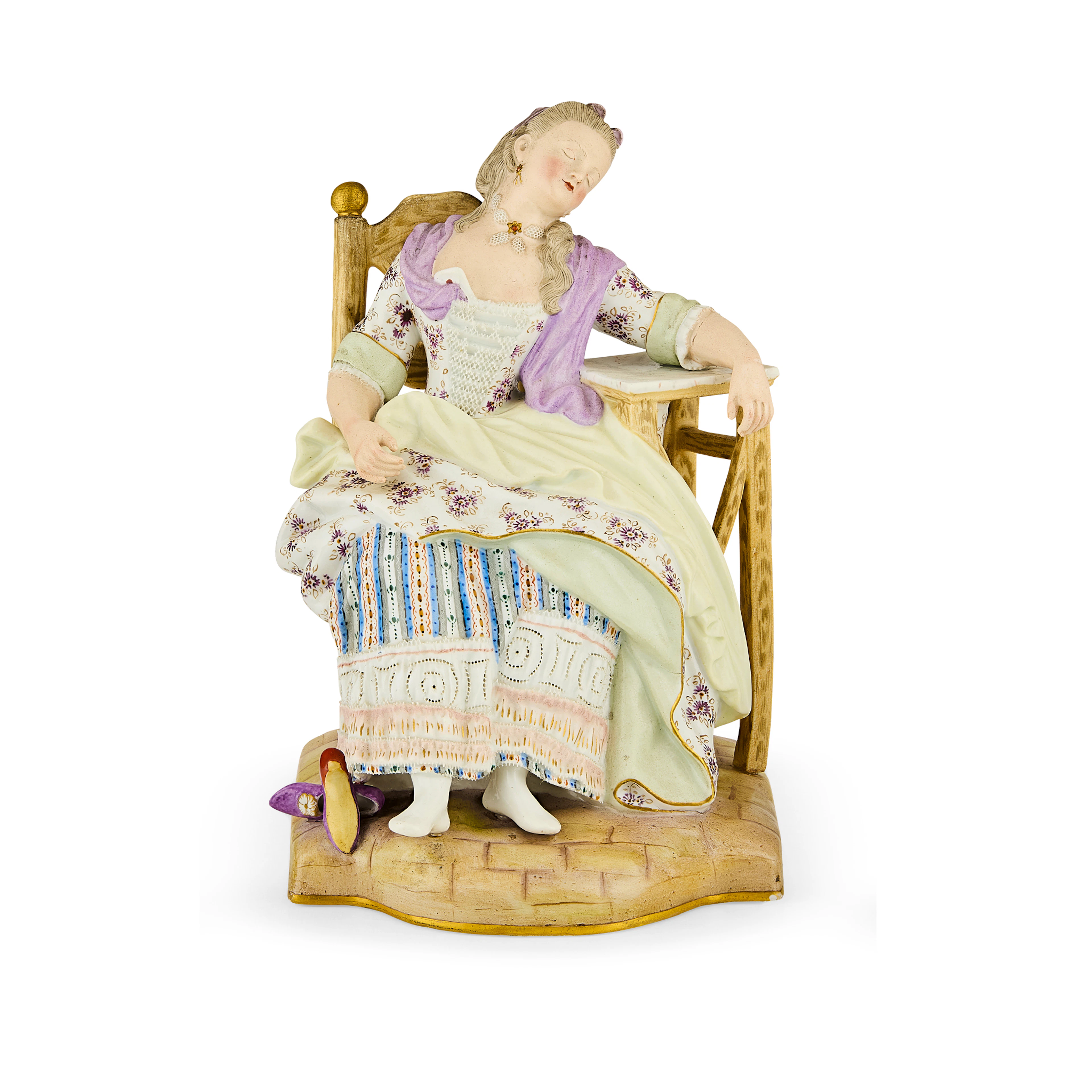 MEISSEN PORCELAIN FIGURE OF 'SLEEPING LOUISE'