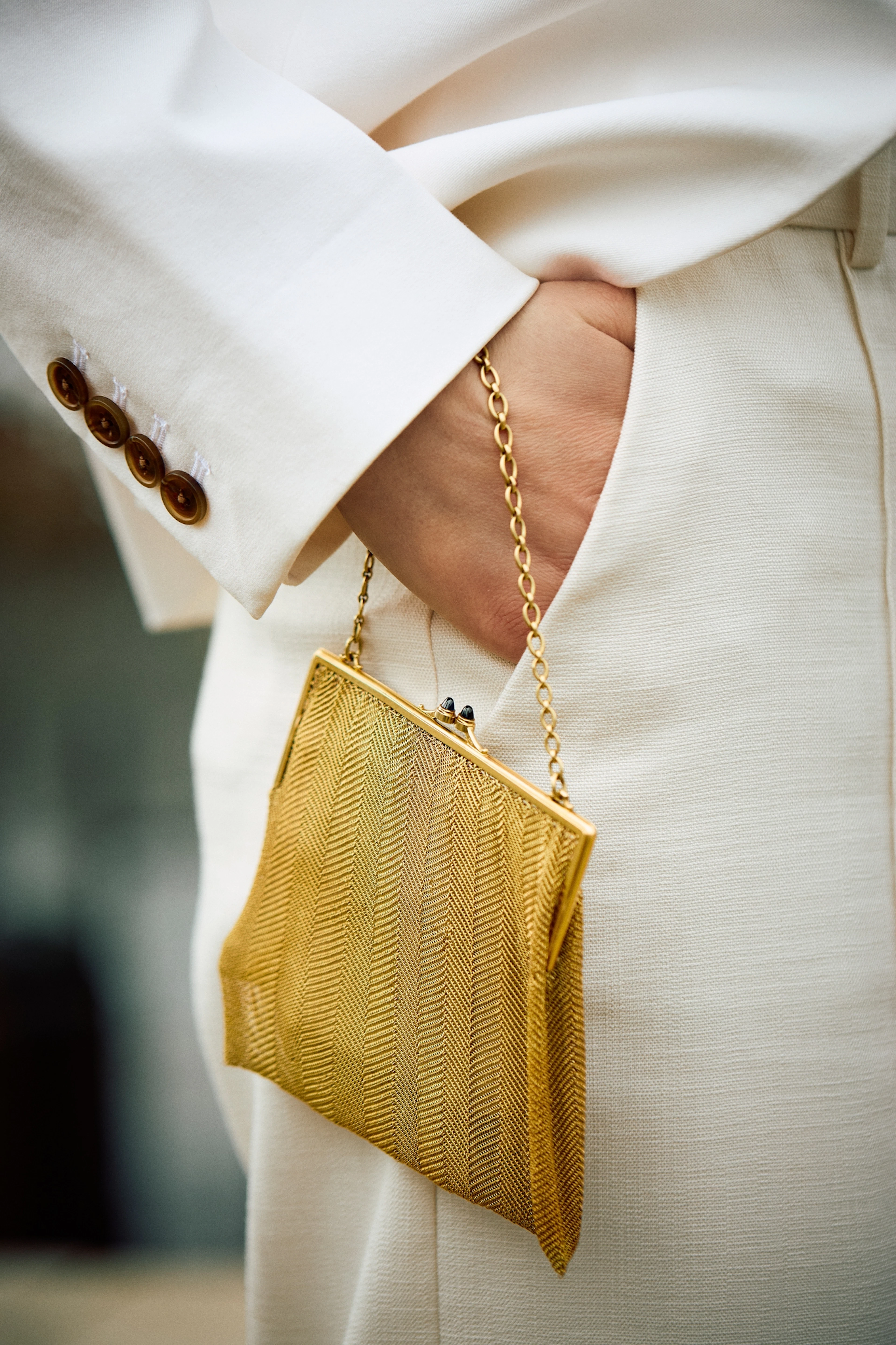 Boucheron: A mesh evening bag, circa 1925