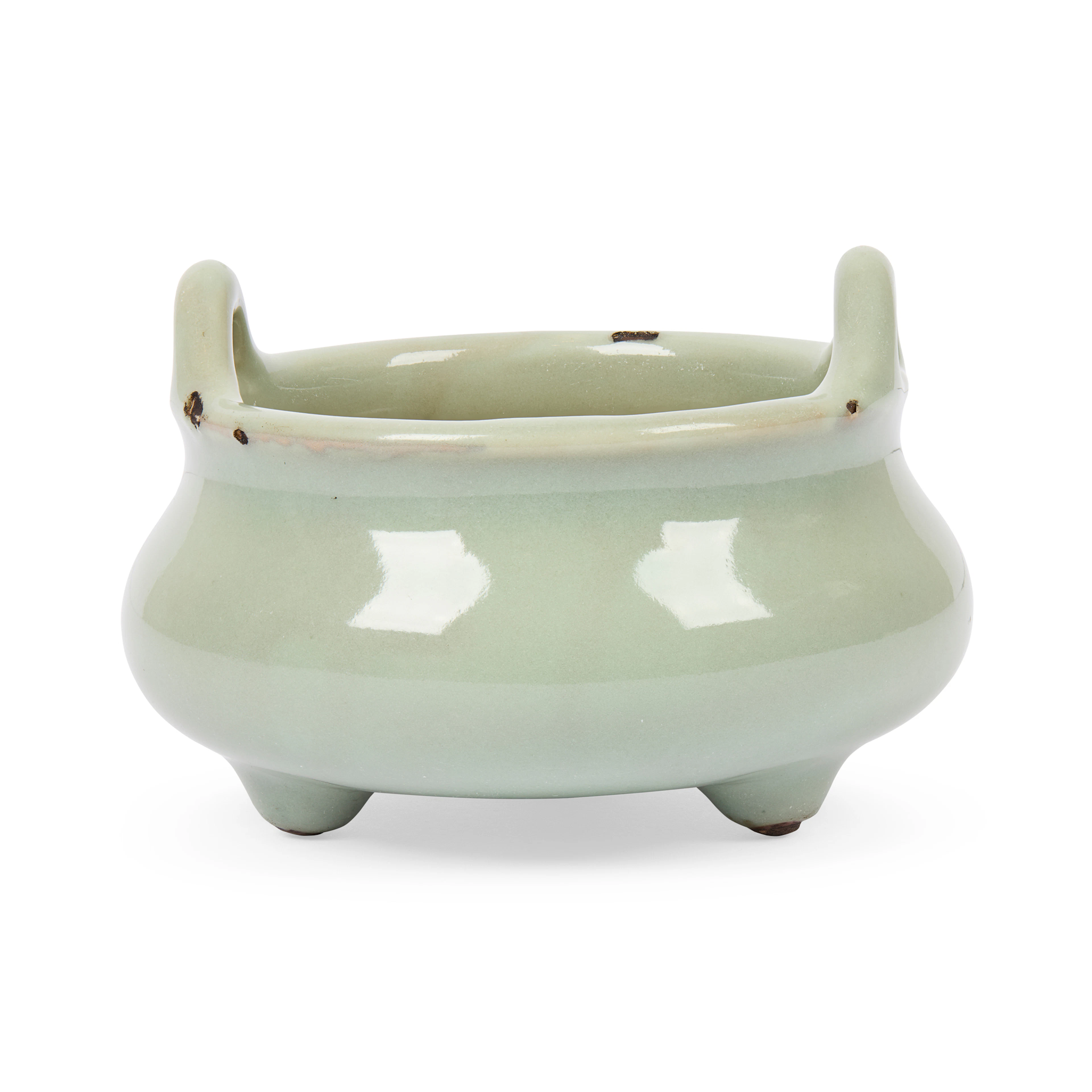 [INCENSE CULTURE] CHINESE CELADON-GLAZED TRIPOD CENSER