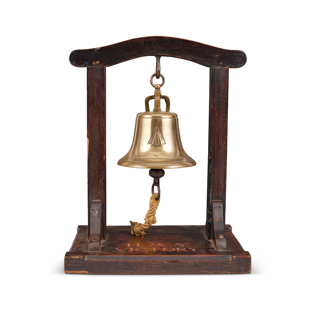 ROYAL NAVY BRASS SHIP'S BELL, BY REPUTE FROM THE H.M.S. VICTORY