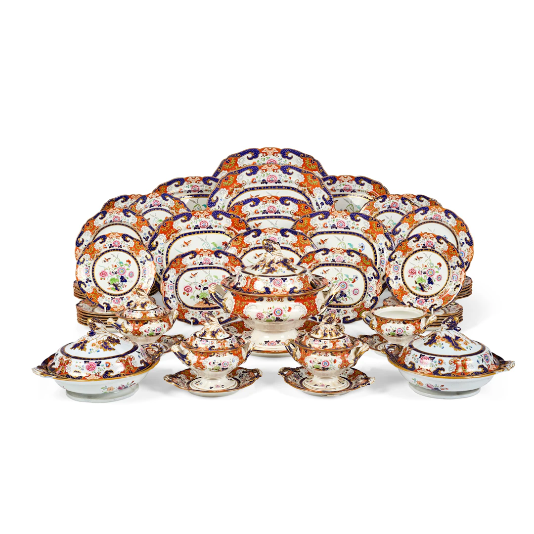 EXTENSIVE ASHWORTH VICTORIAN IRONSTONE DINNER SERVICE