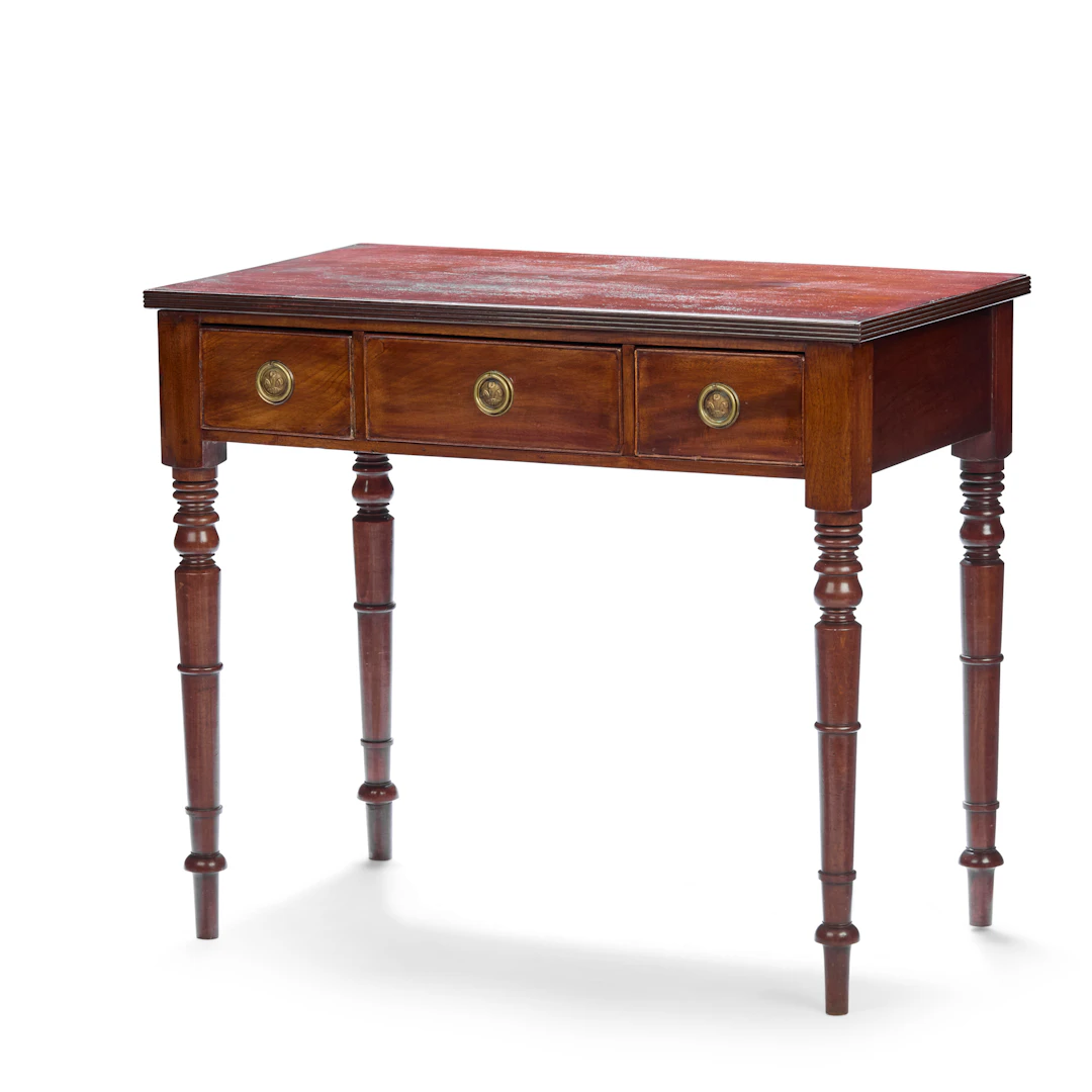 LATE REGENCY MAHOGANY WRITING TABLE