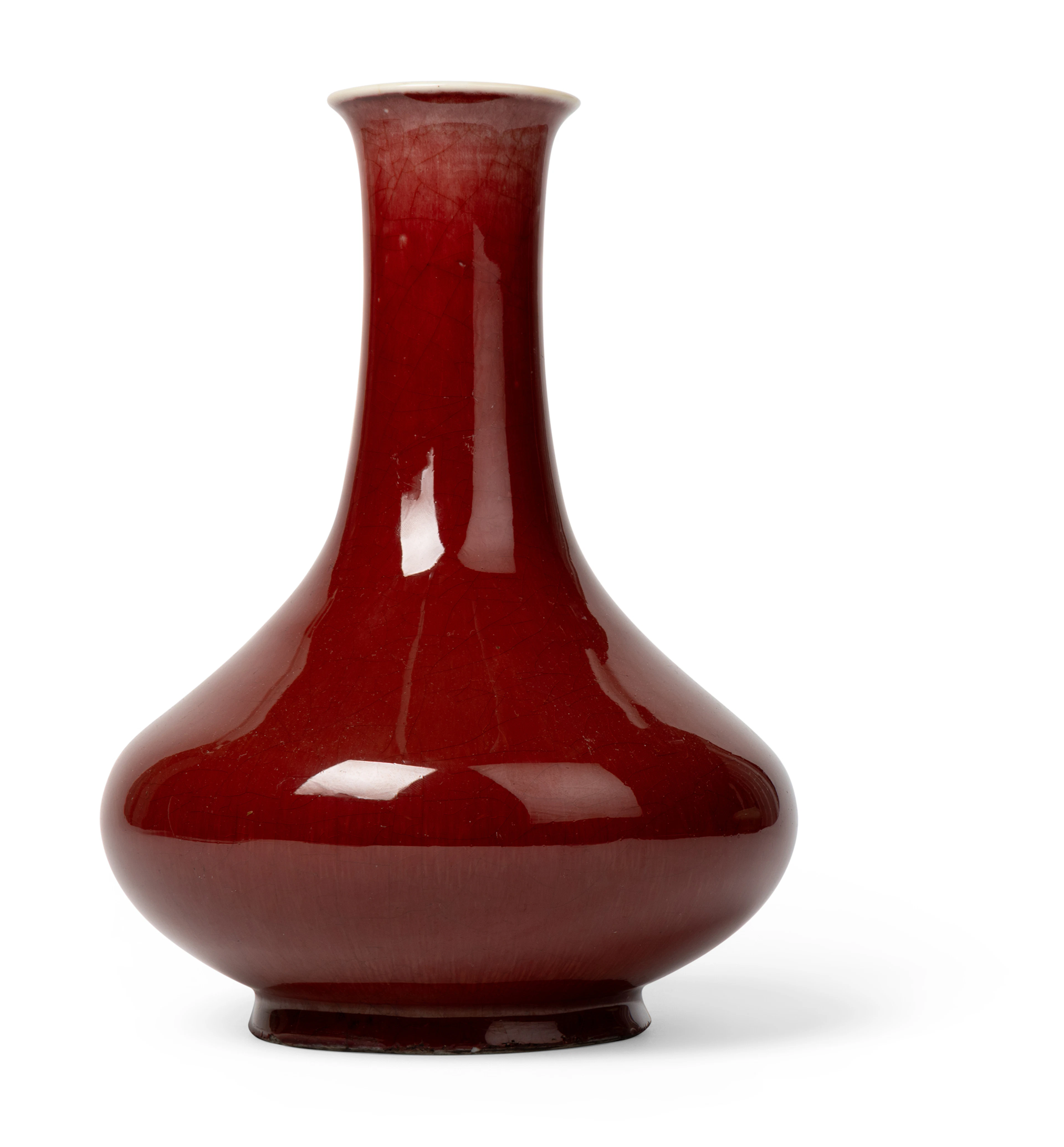 CHINESE RED-GLAZED VASE