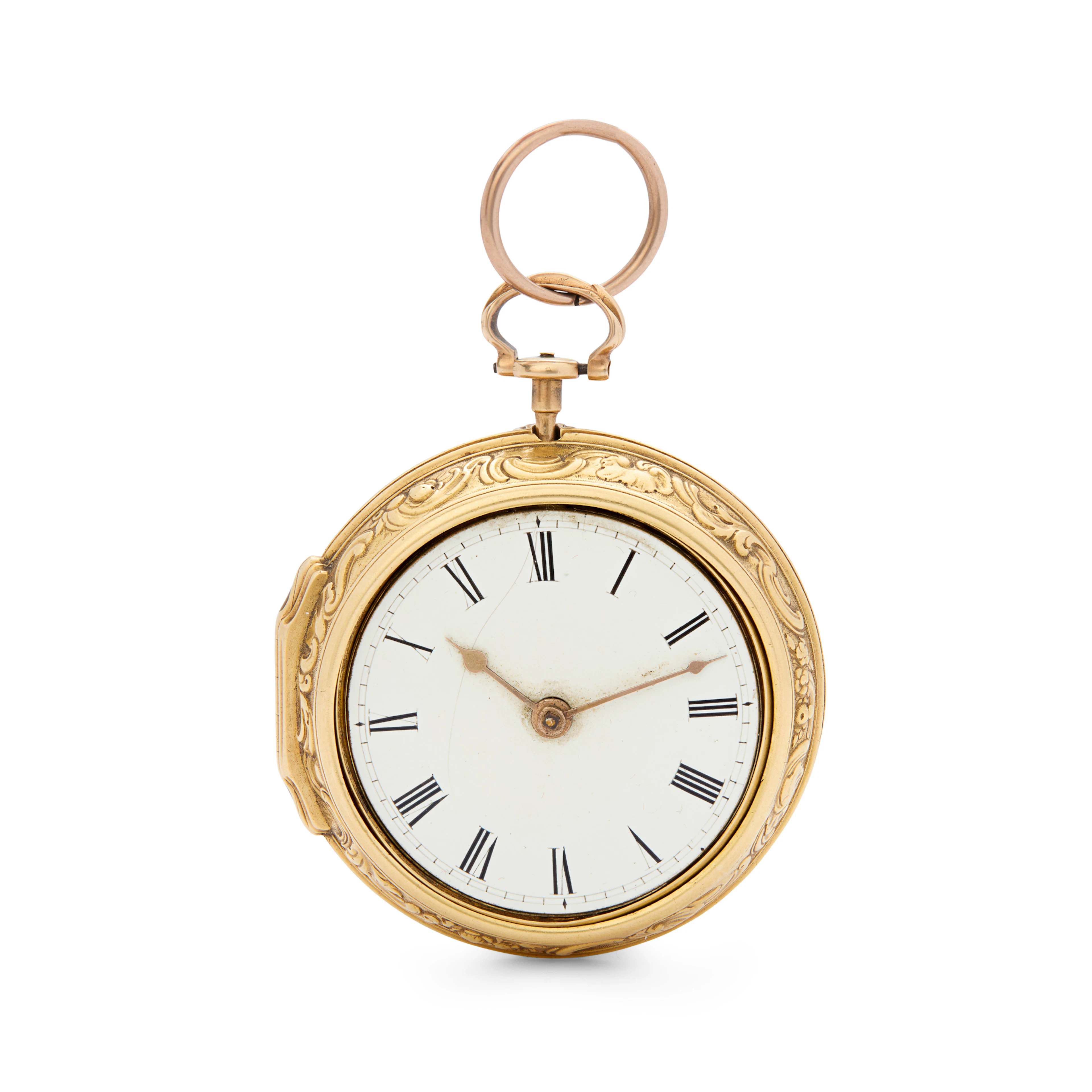 George Graham, London. A rare metal pair-cased key-wind pocket watch
