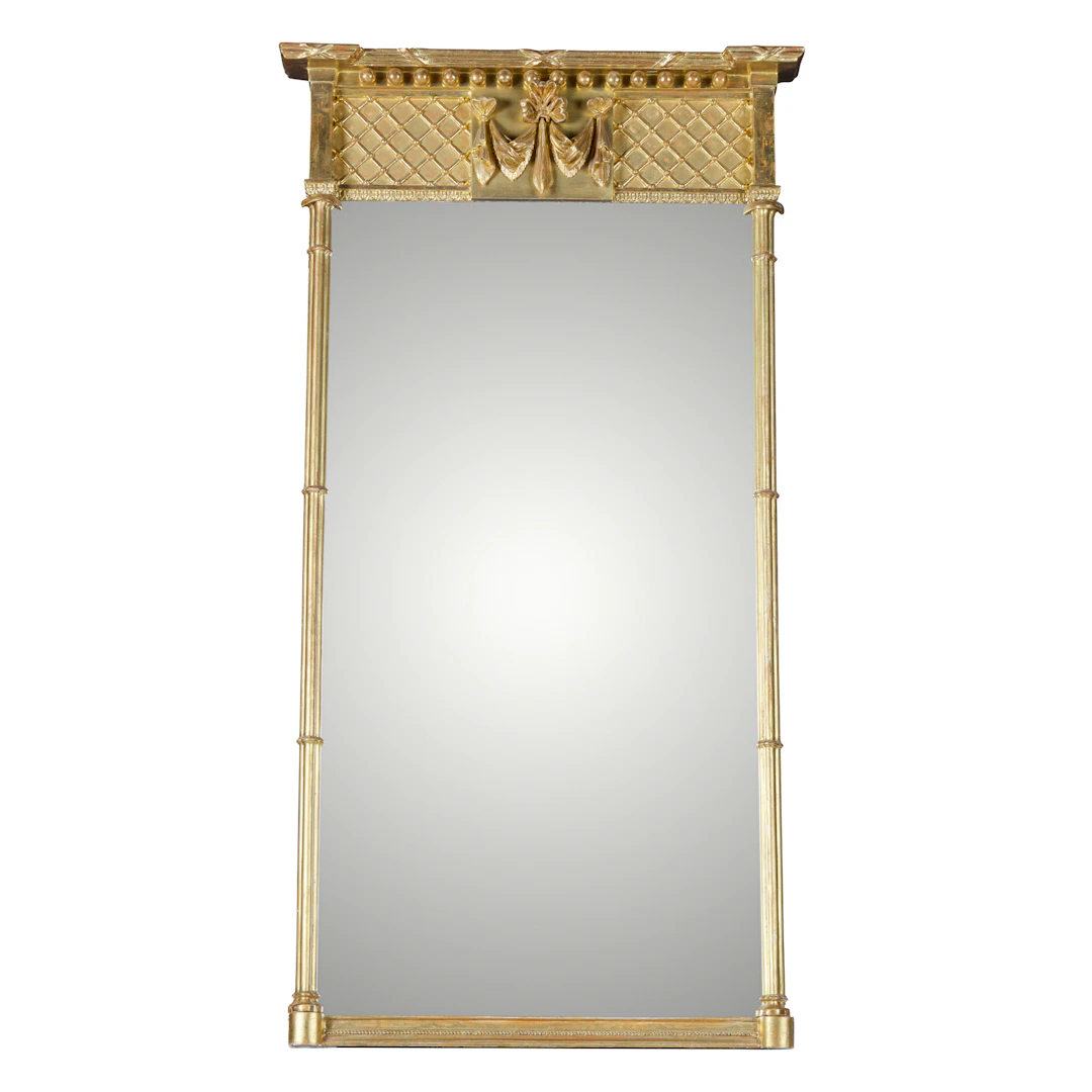 LATE REGENCY GILTWOOD PIER MIRROR