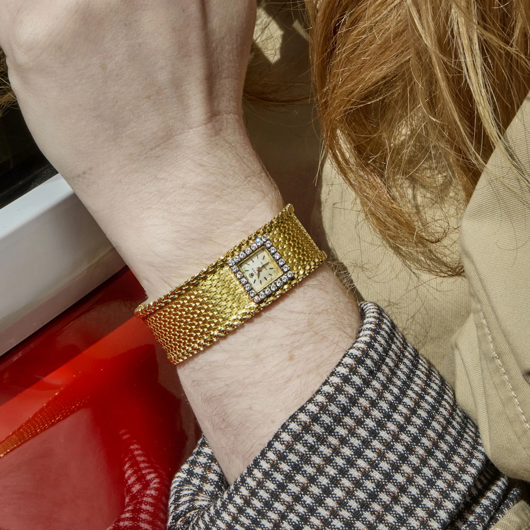 Rolex: A diamond wristwatch, circa 1955