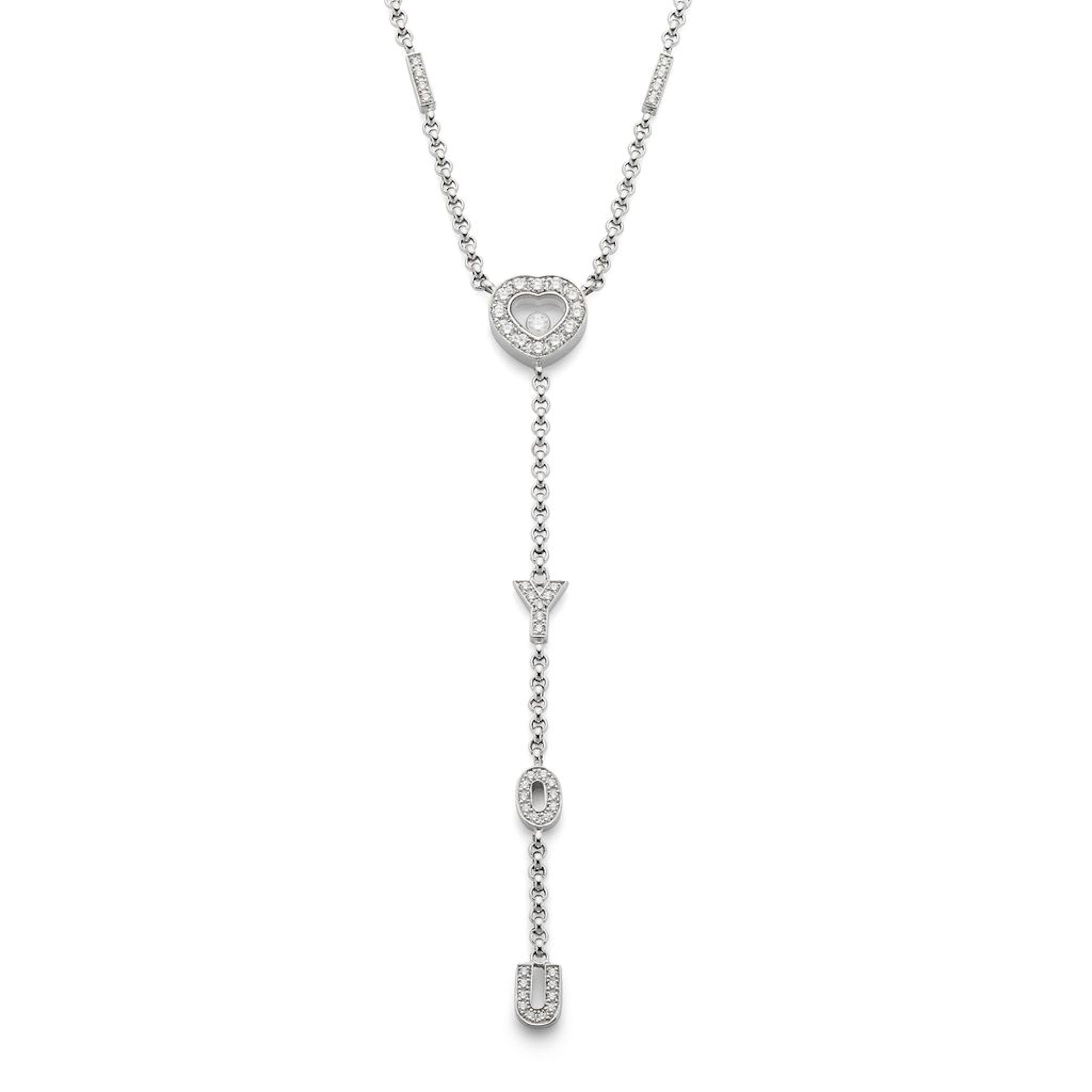 Chopard: A 'Happy Diamond' 'I Love You' pendant necklace