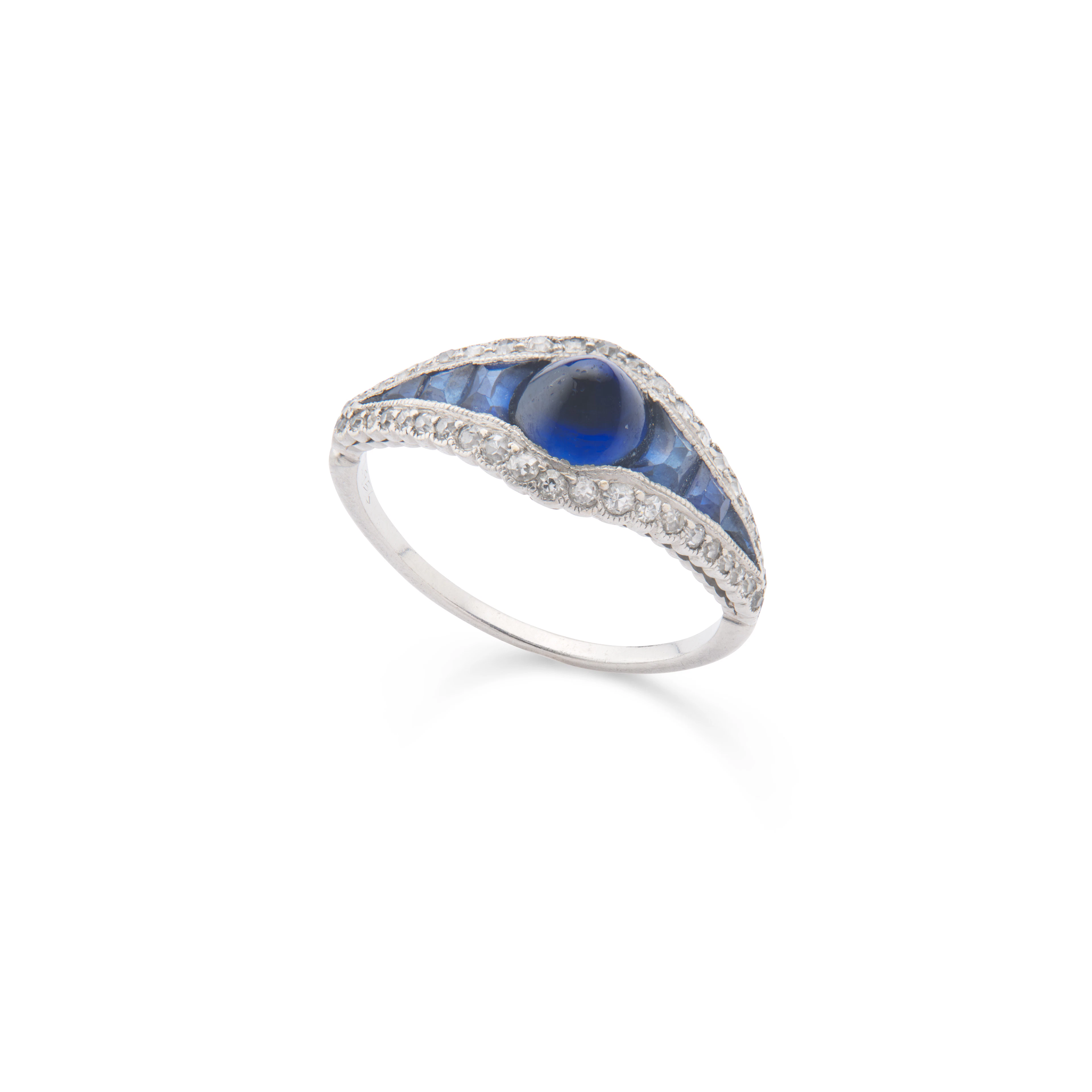 An Art Deco sapphire and diamond ring, circa 1925