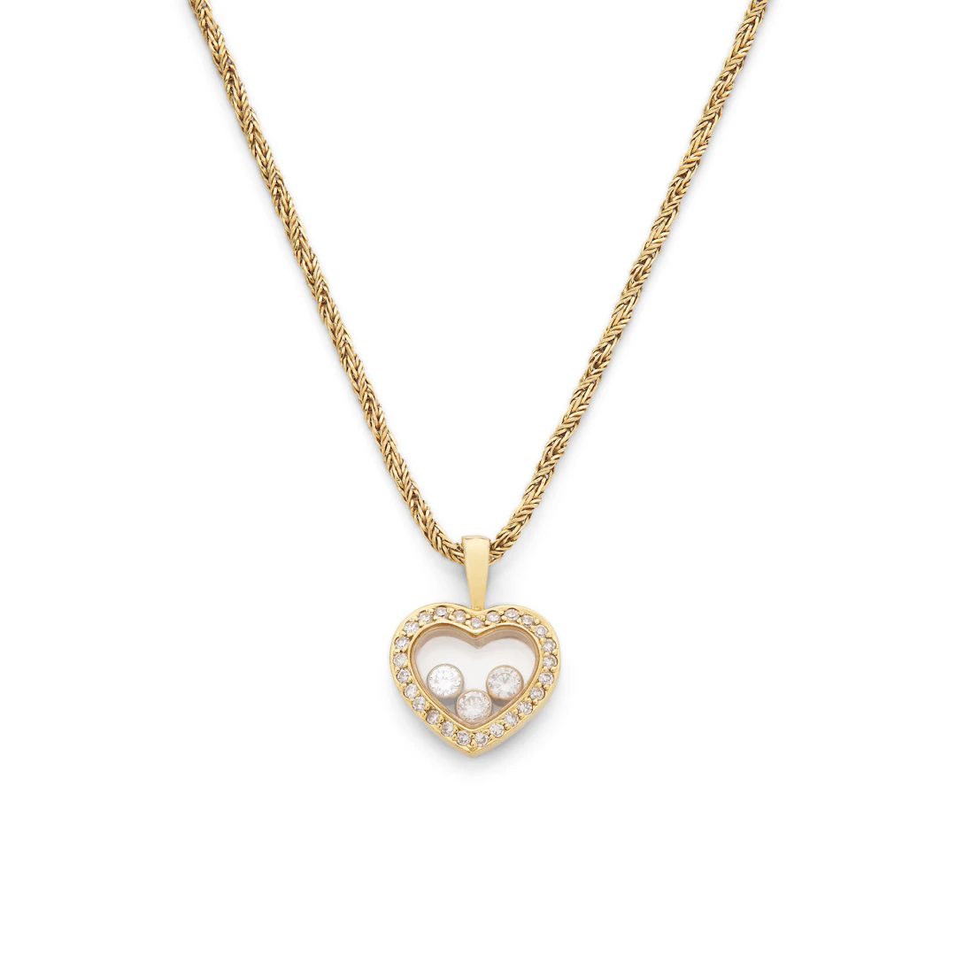 Chopard: A 'Happy Diamond' pendant necklace, circa 1985