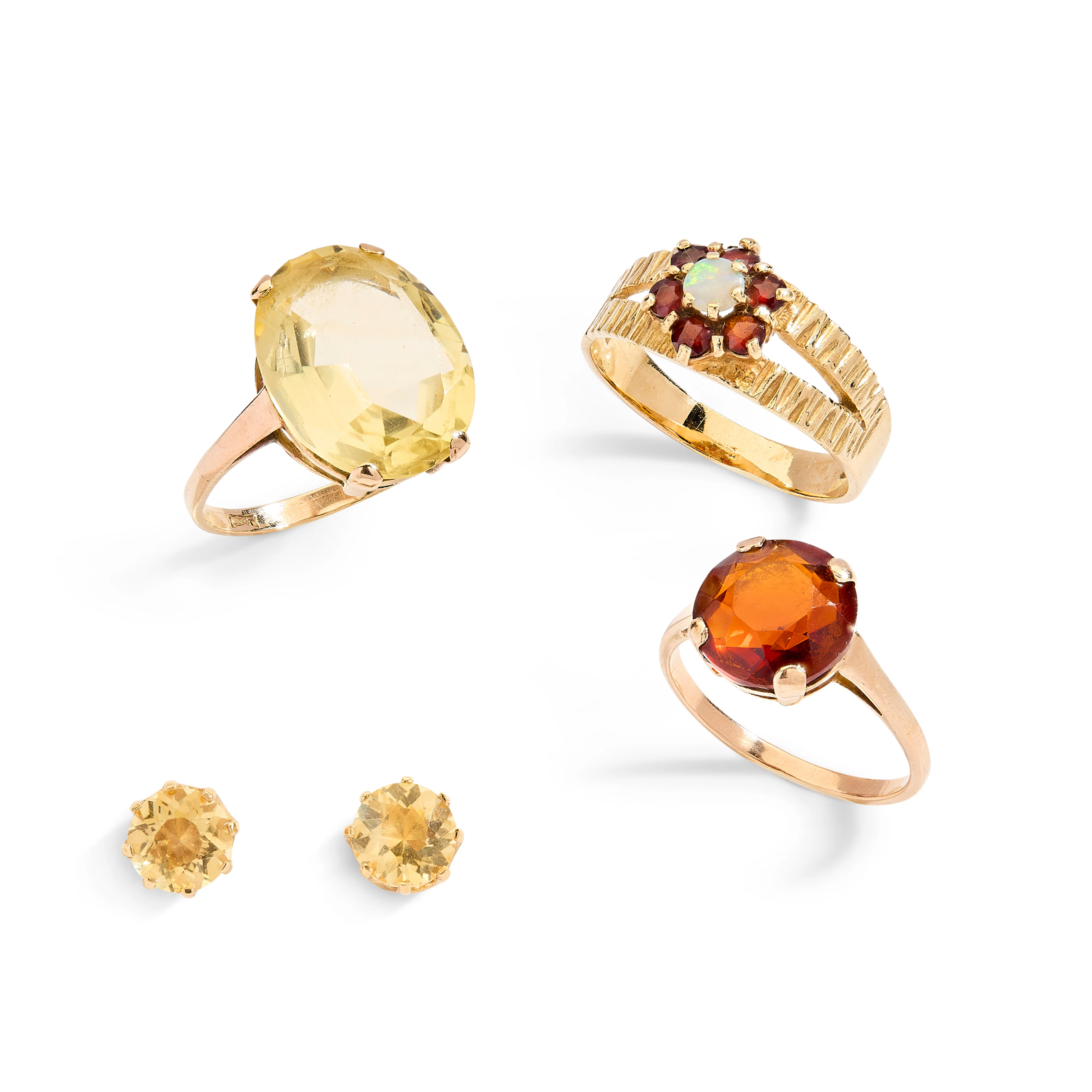 A collection of gem-set jewellery