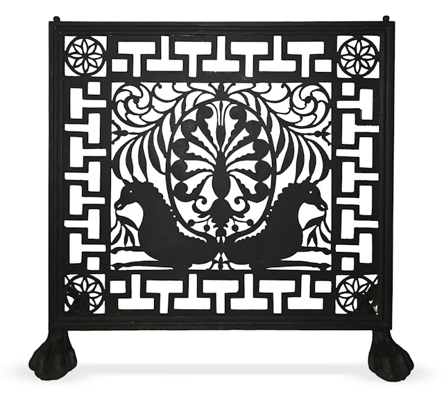 A SCOTTISH SCHOOL FIRESCREEN, ATTRIBUTED TO THOMAS HADDEN (SCOTTISH 1871–1940)