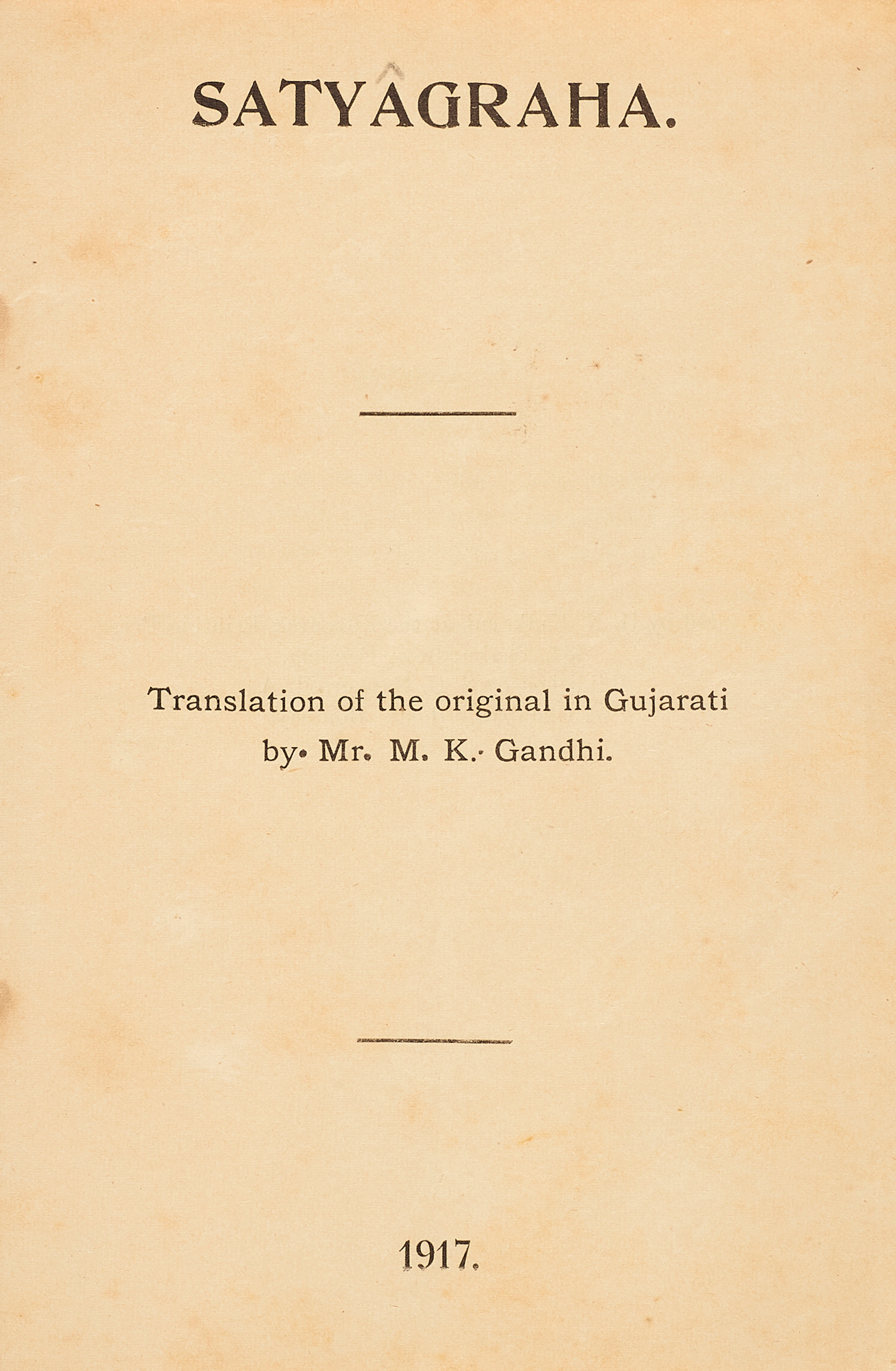 Gandhi, Mahatma