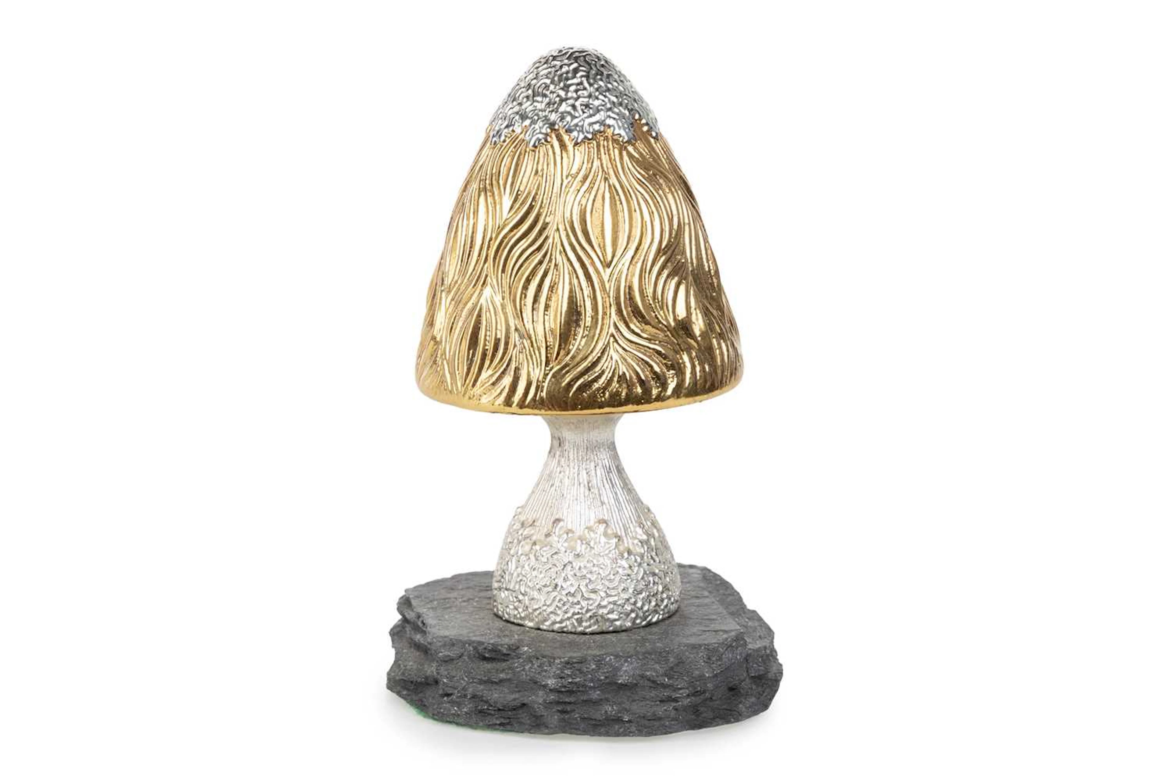 ELIZABETH II SILVER AND SILVER GILT SURPRISE MUSHROOM MAKER CHRISTOPHER