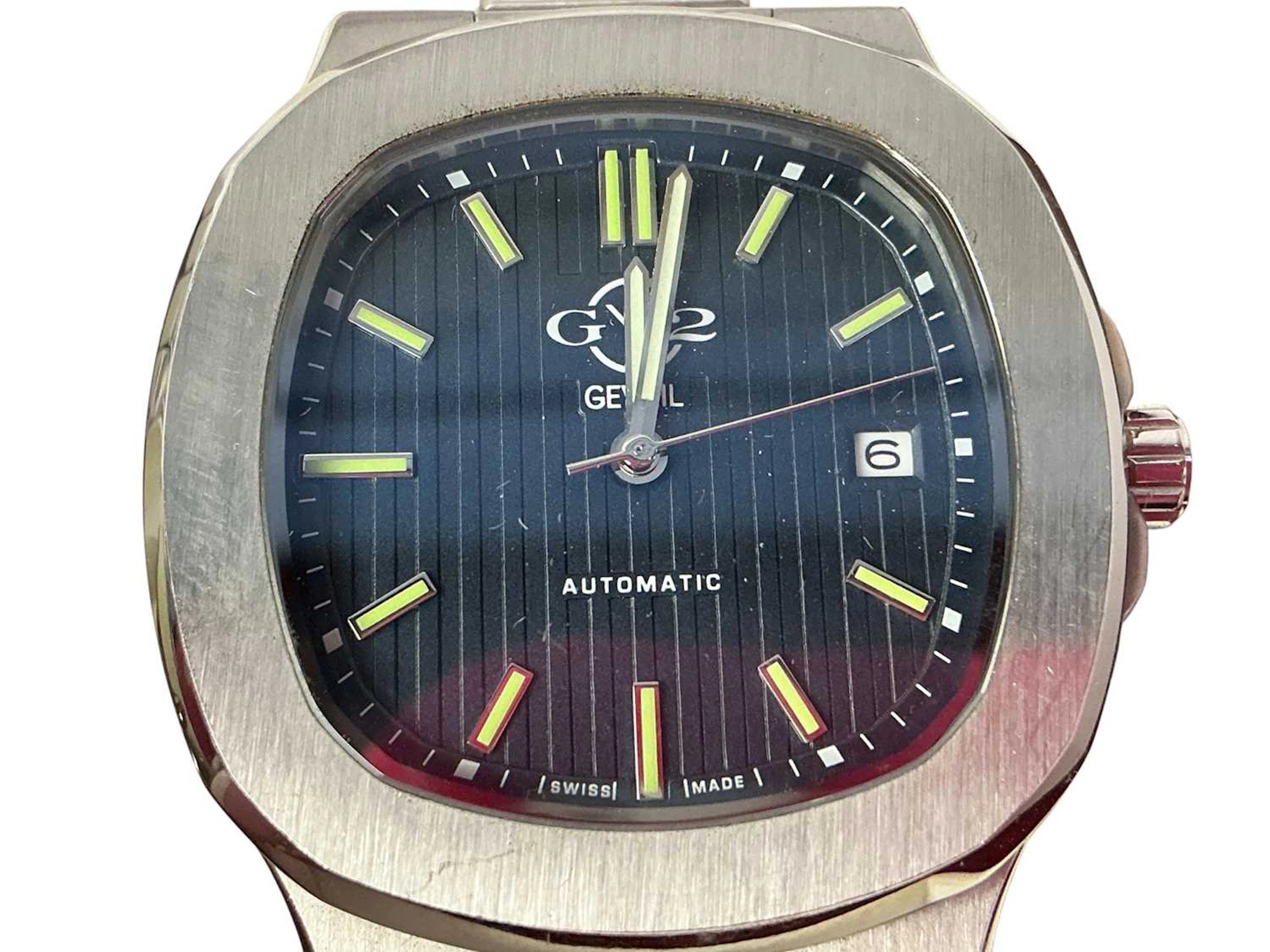 GEVRIL TWO STAINLESS STEEL AUTOMATIC WRIST WATCHES