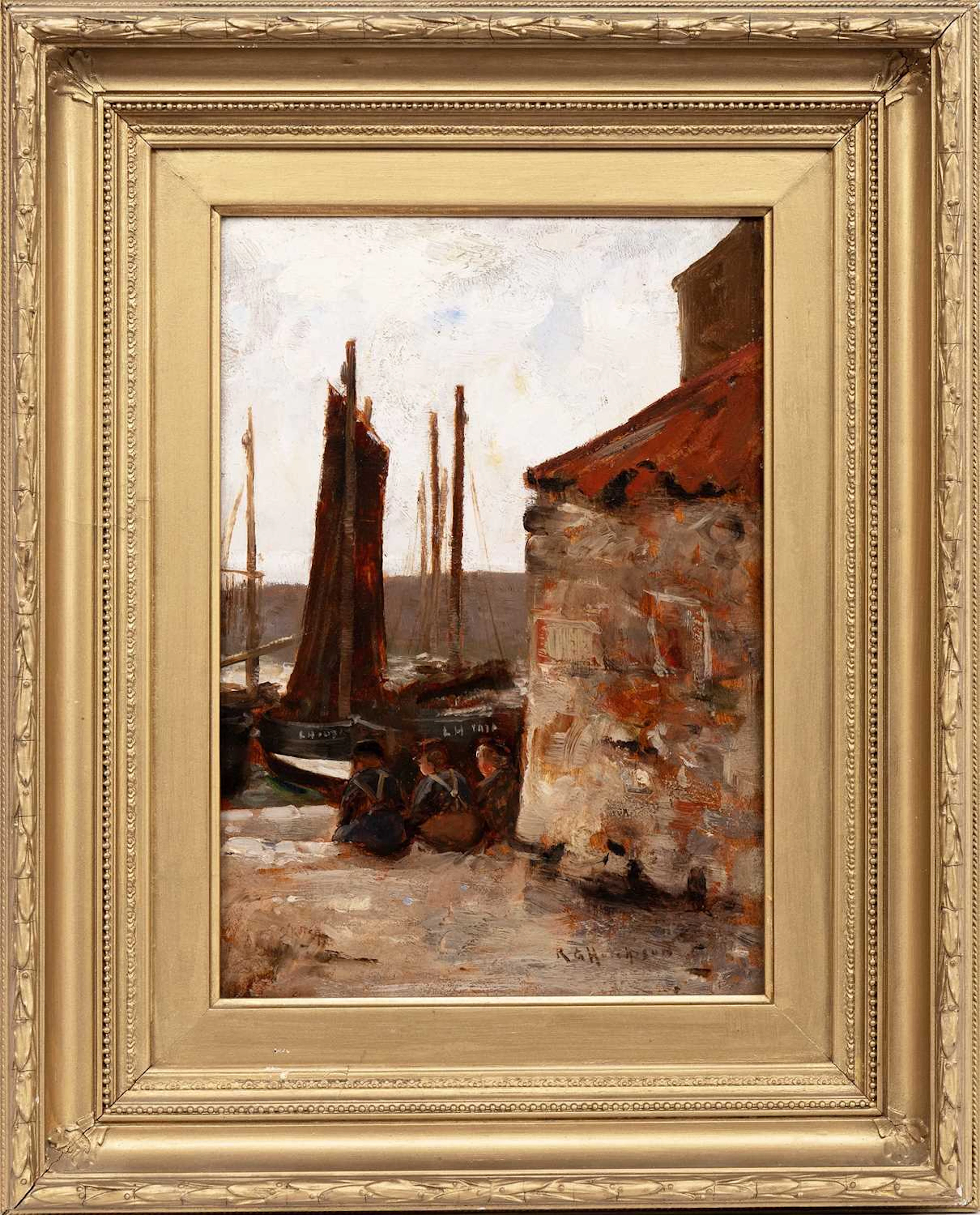 ROBERT GEMMELL HUTCHISON RSA RBA ROI RSW (SCOTTISH 1855 - 1936) PORT SETON