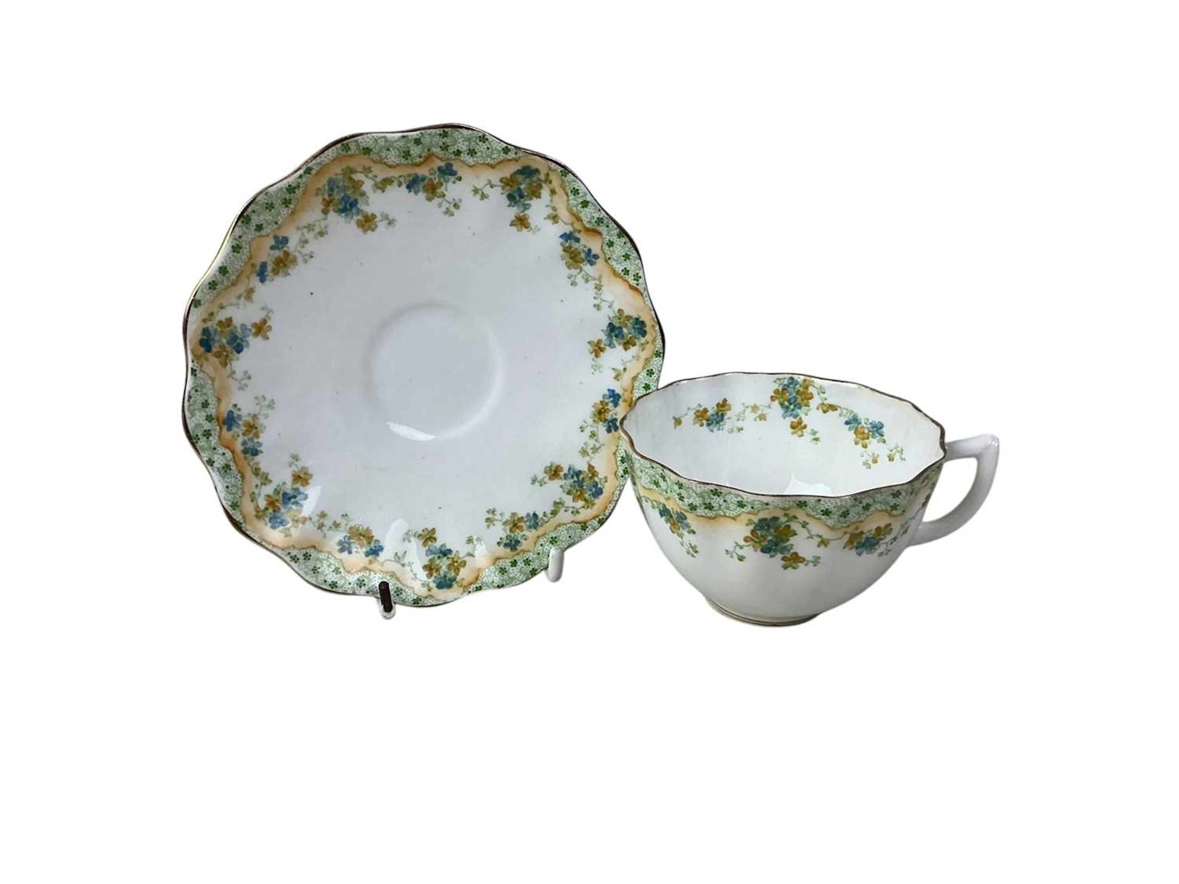 AYNSLEY PART TEA SERVICE, MID 20TH CENTURY AND OTHER ITEMS