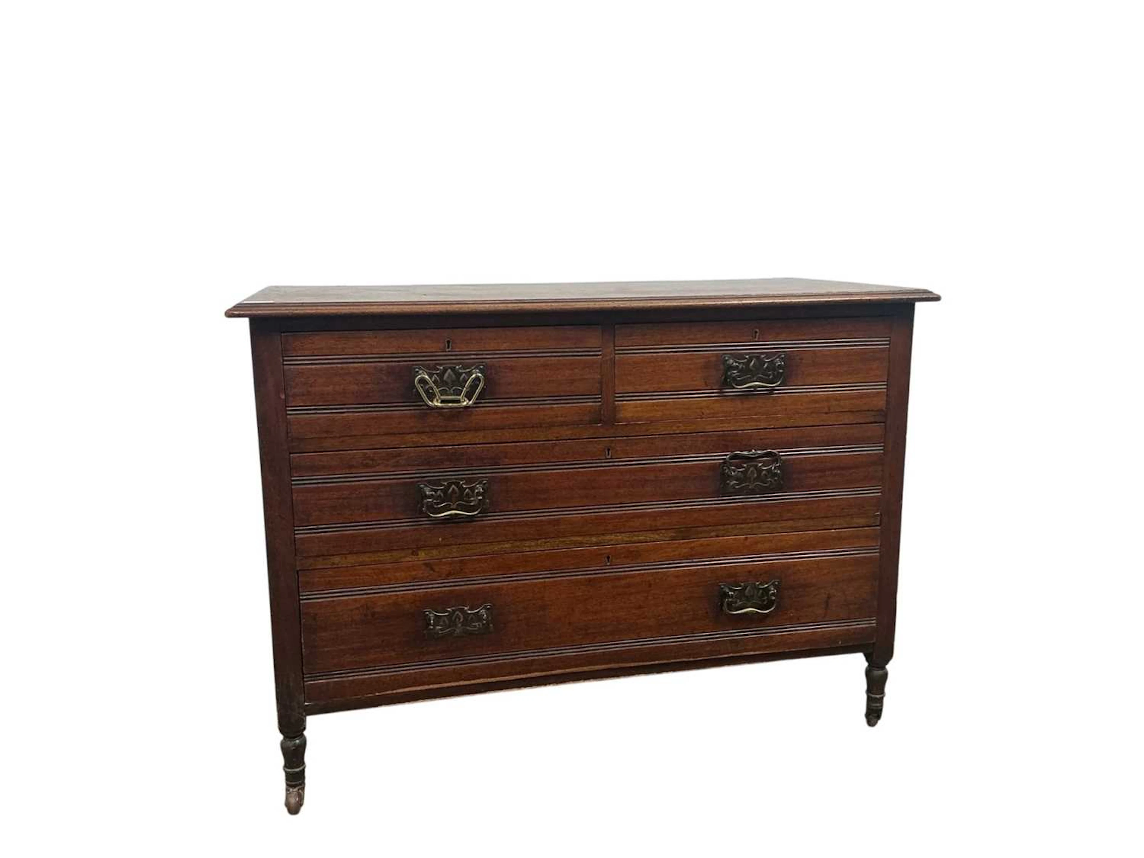 EDWARDIAN MAHOGANY DRESSING CHEST EARLY 20TH CENTURY