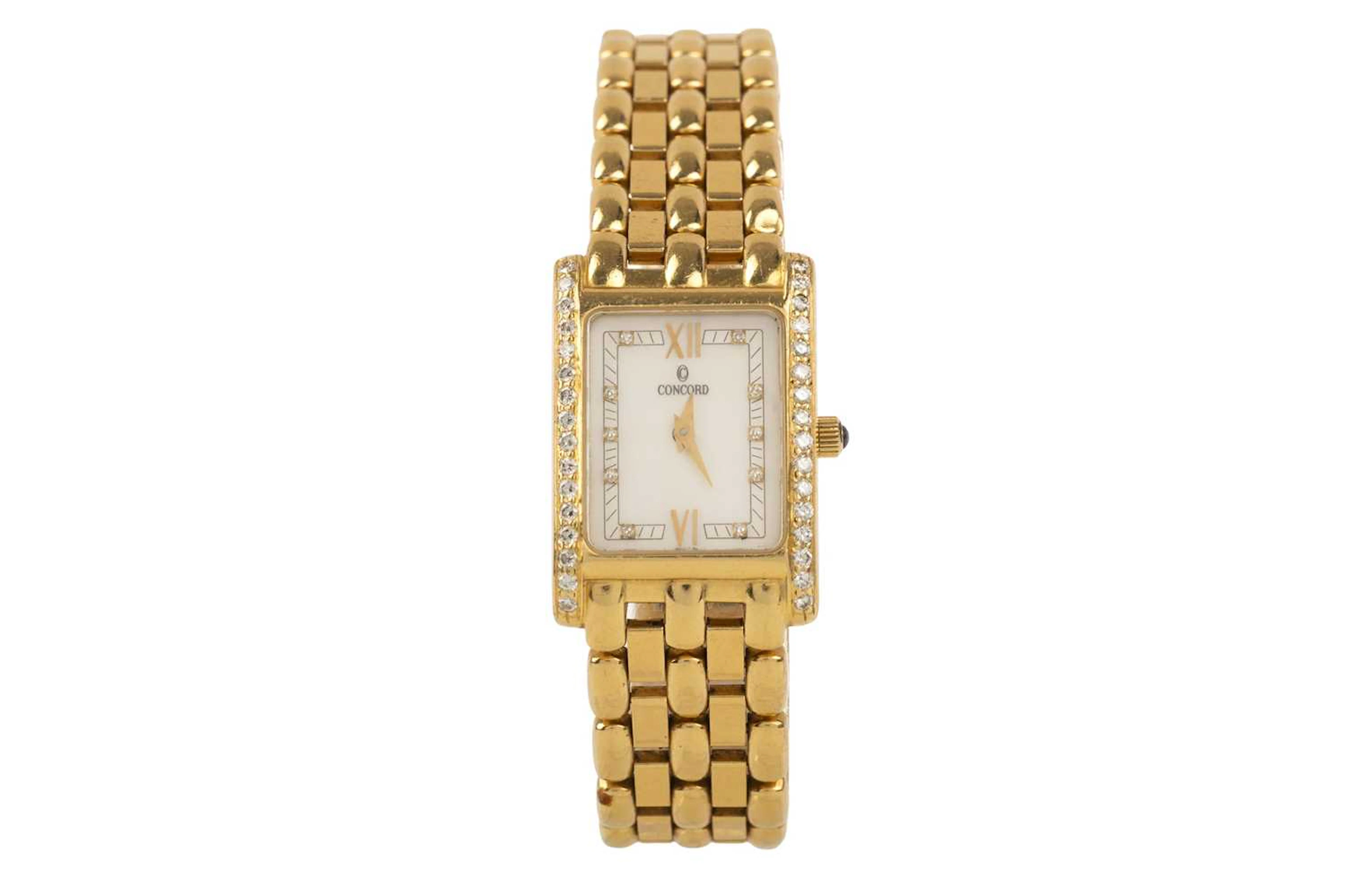 CONCORD VENETO EIGHTEEN CARAT GOLD AND DIAMOND WRIST WATCH