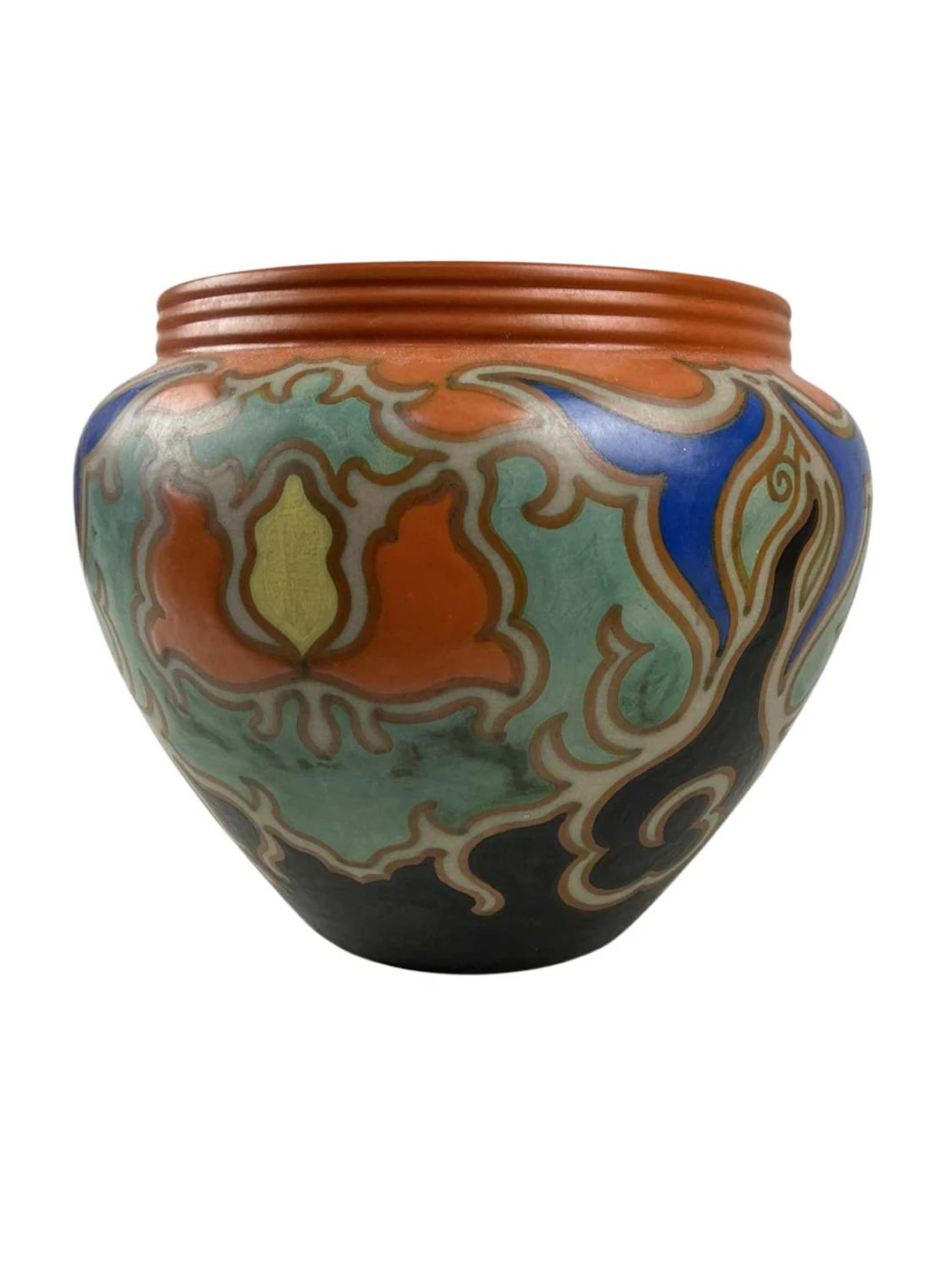 GOUDA POTTERY PLANTER MID 20TH CENTURY