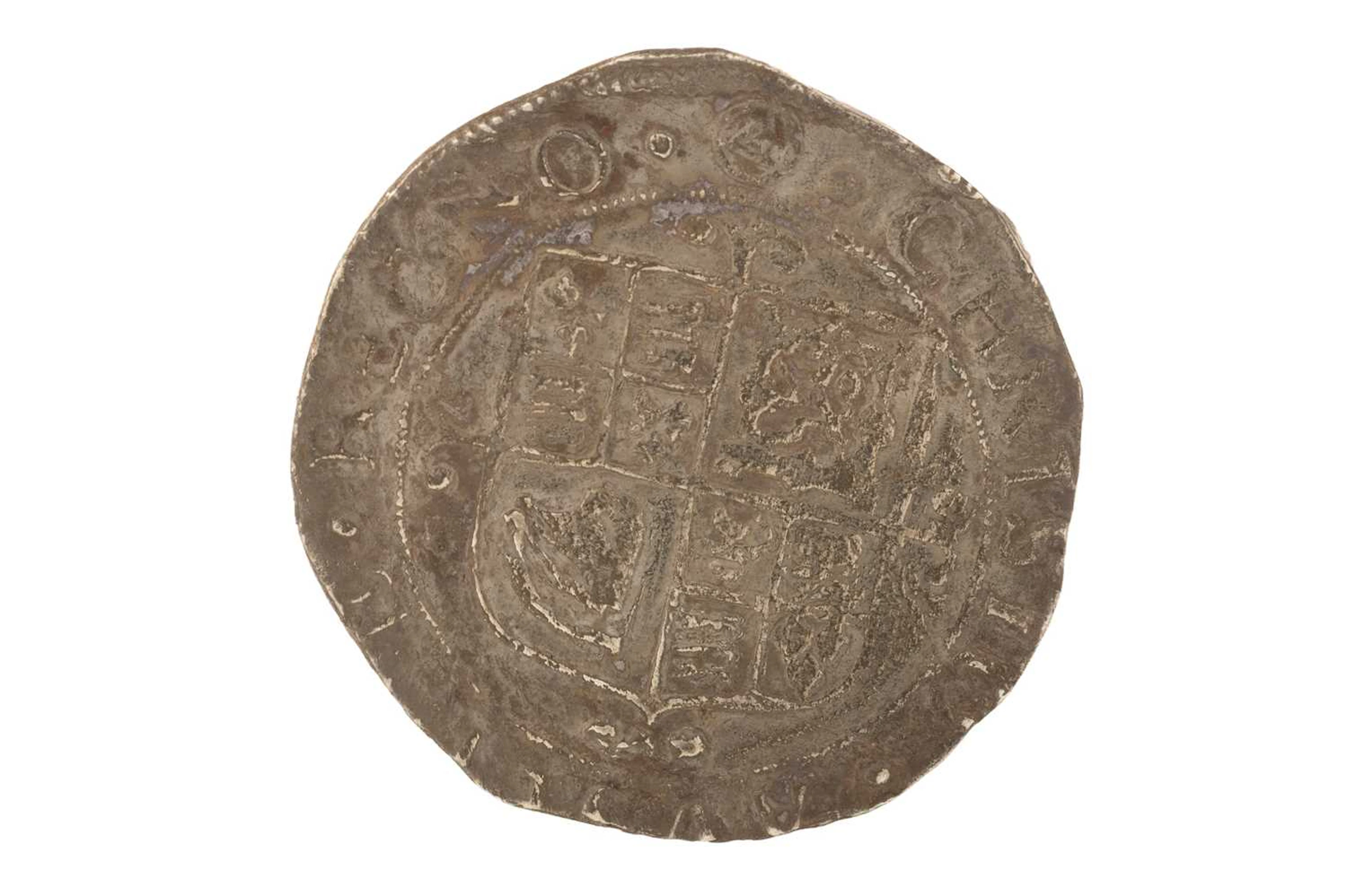 CHARLES I HAMMERED SILVER SHILLING 1625-1649