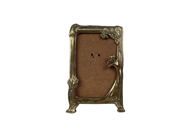 THREE CAST BRASS PHOTOGRAPH FRAMES MID 20TH CENTURY