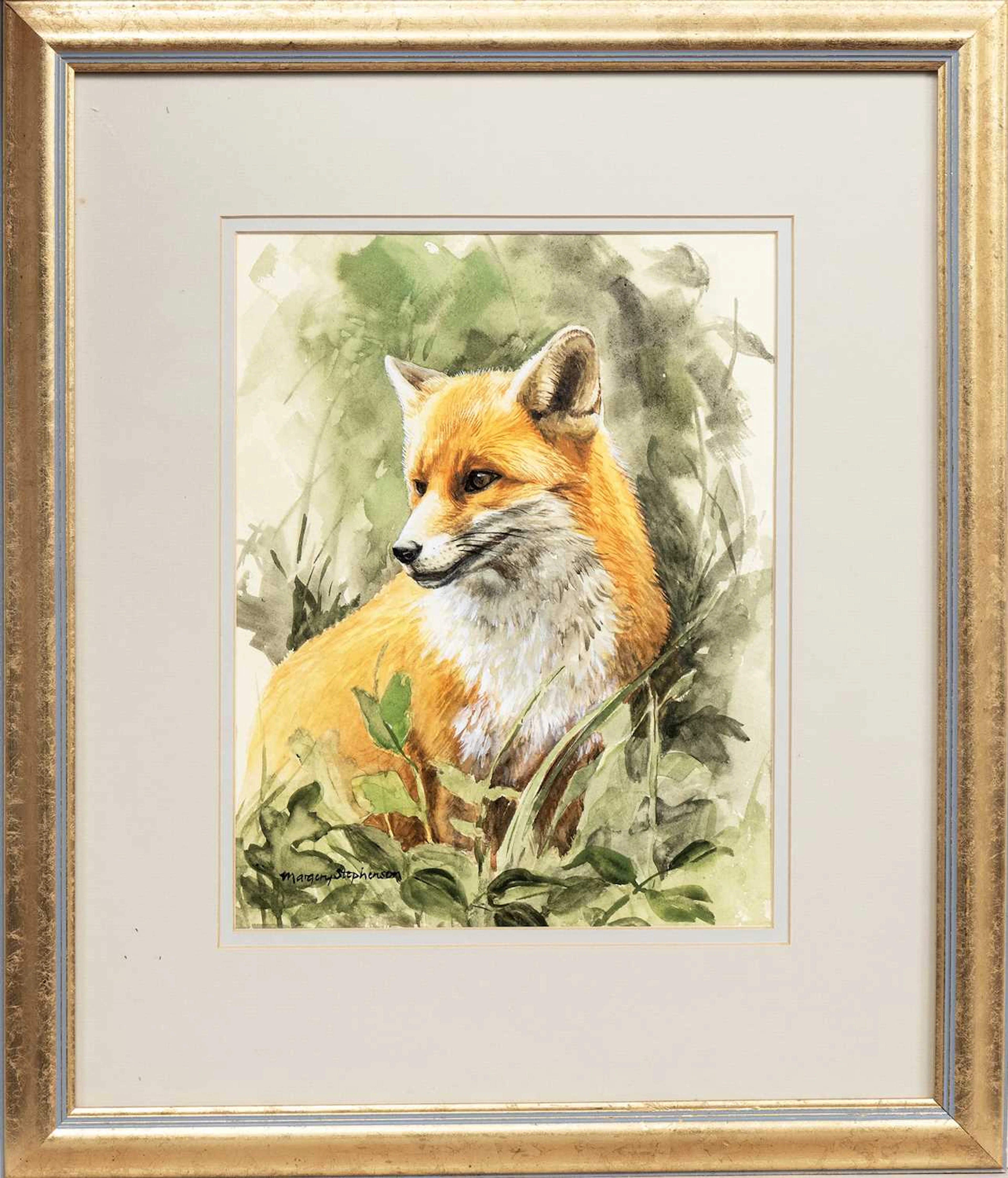 * MARGERY STEPHENSON (BRITISH 1929 - 2018) WATCHFUL FOX