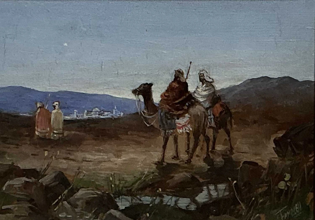 CONTINENTAL SCHOOL CAMELS AND FIGURES