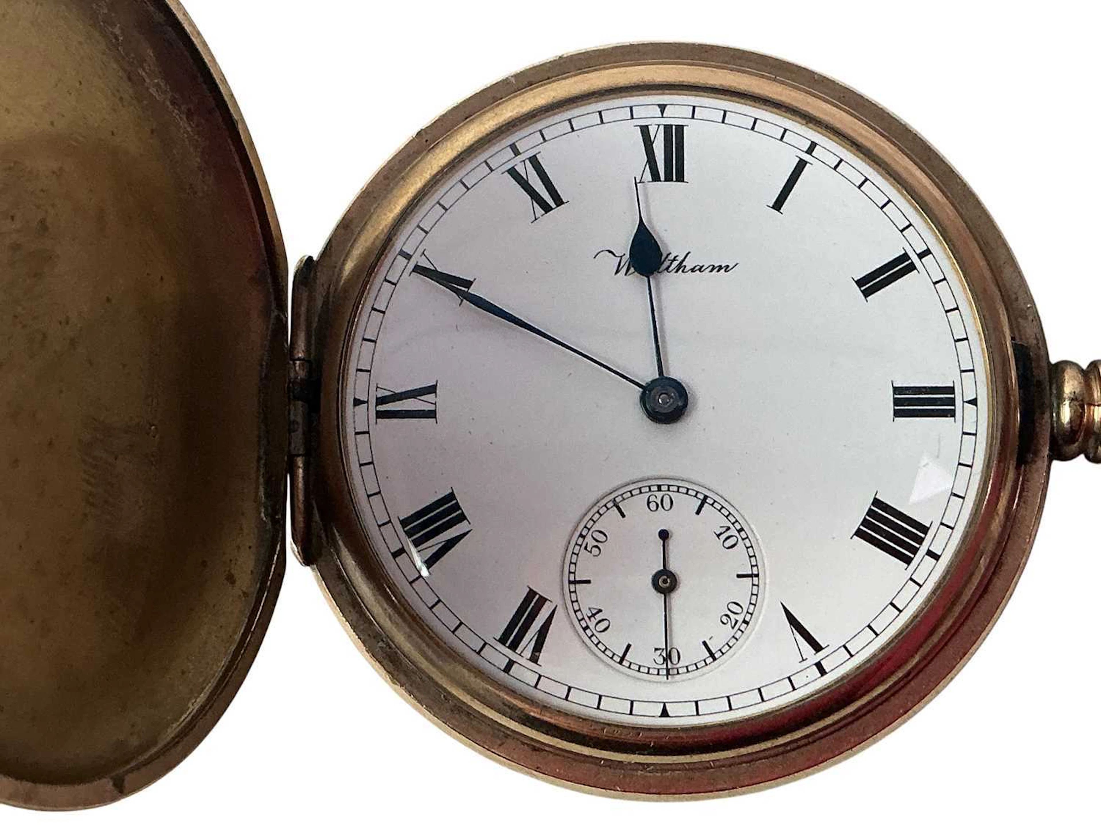 WALTHAM GOLD PLATED POCKET WATCH EARLY/MID 20TH CENTURY