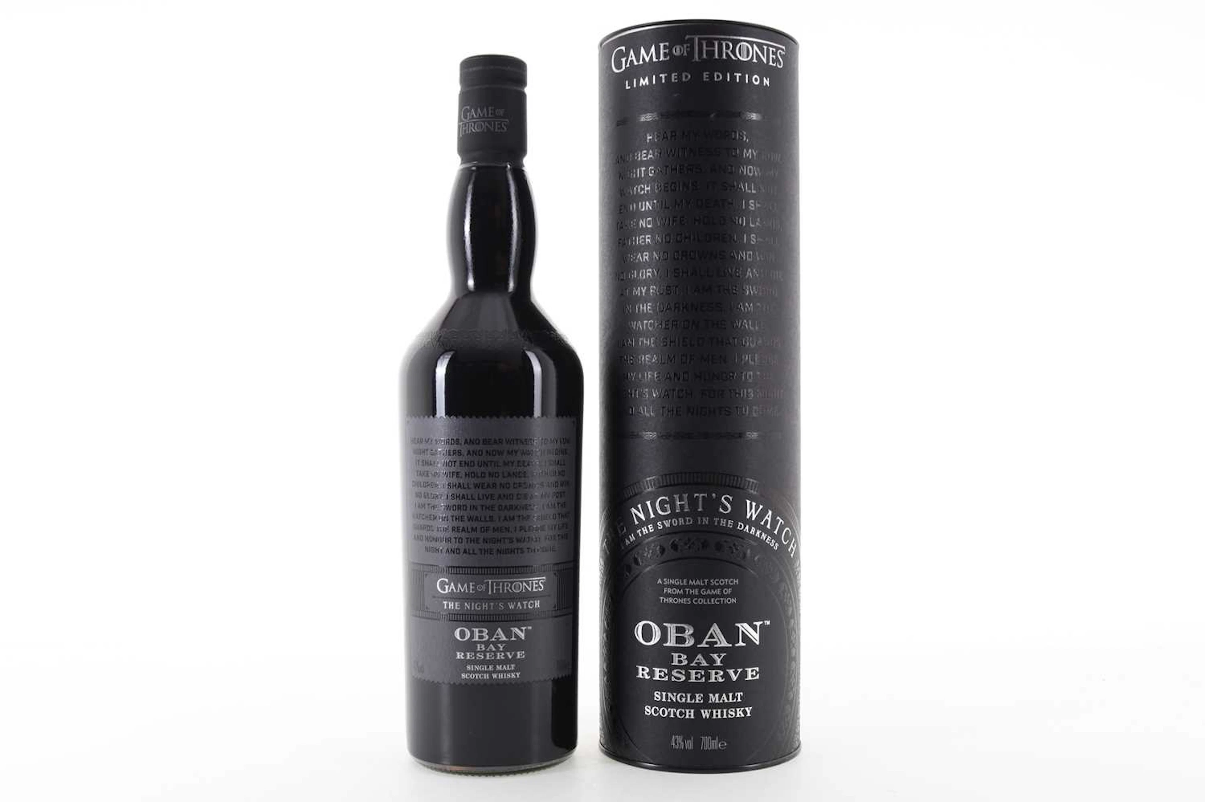 OBAN BAY RESERVE GAME OF THRONES COLLECTION - THE NIGHT'S WATCH HIGHLAND