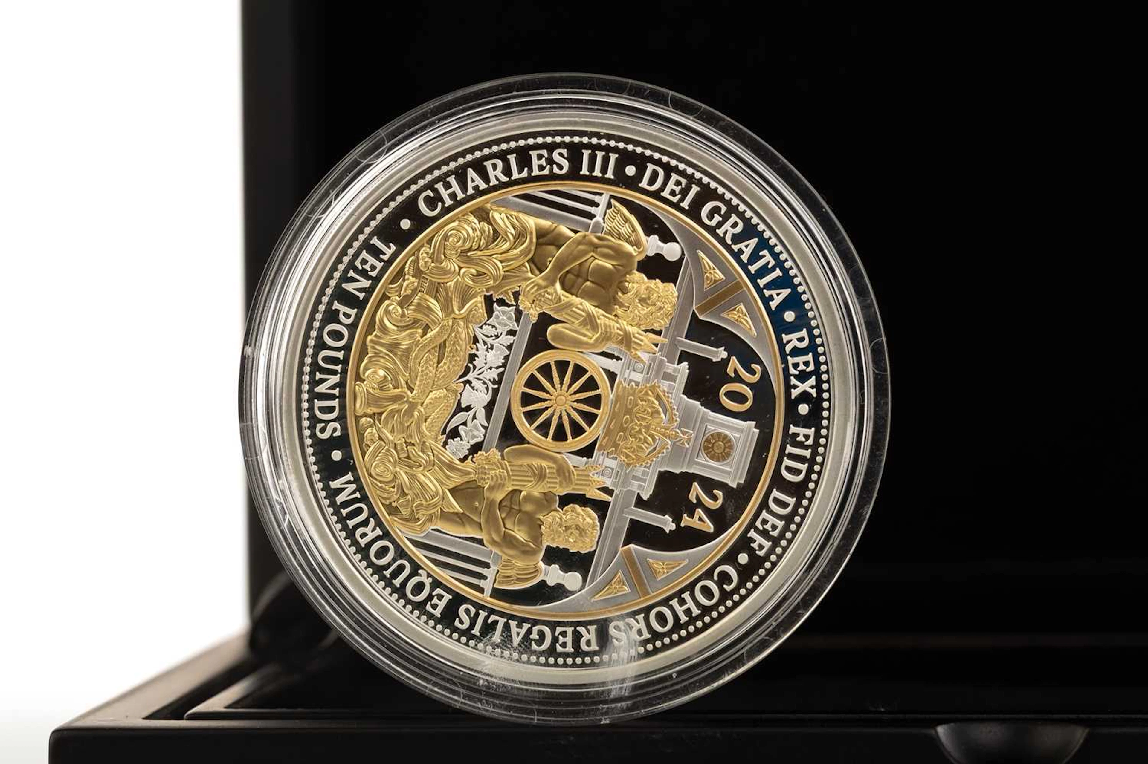 CHARLES III ROYAL MEWS MASTERPIECE SILVER PROOF 5 OUNCE COIN 2024