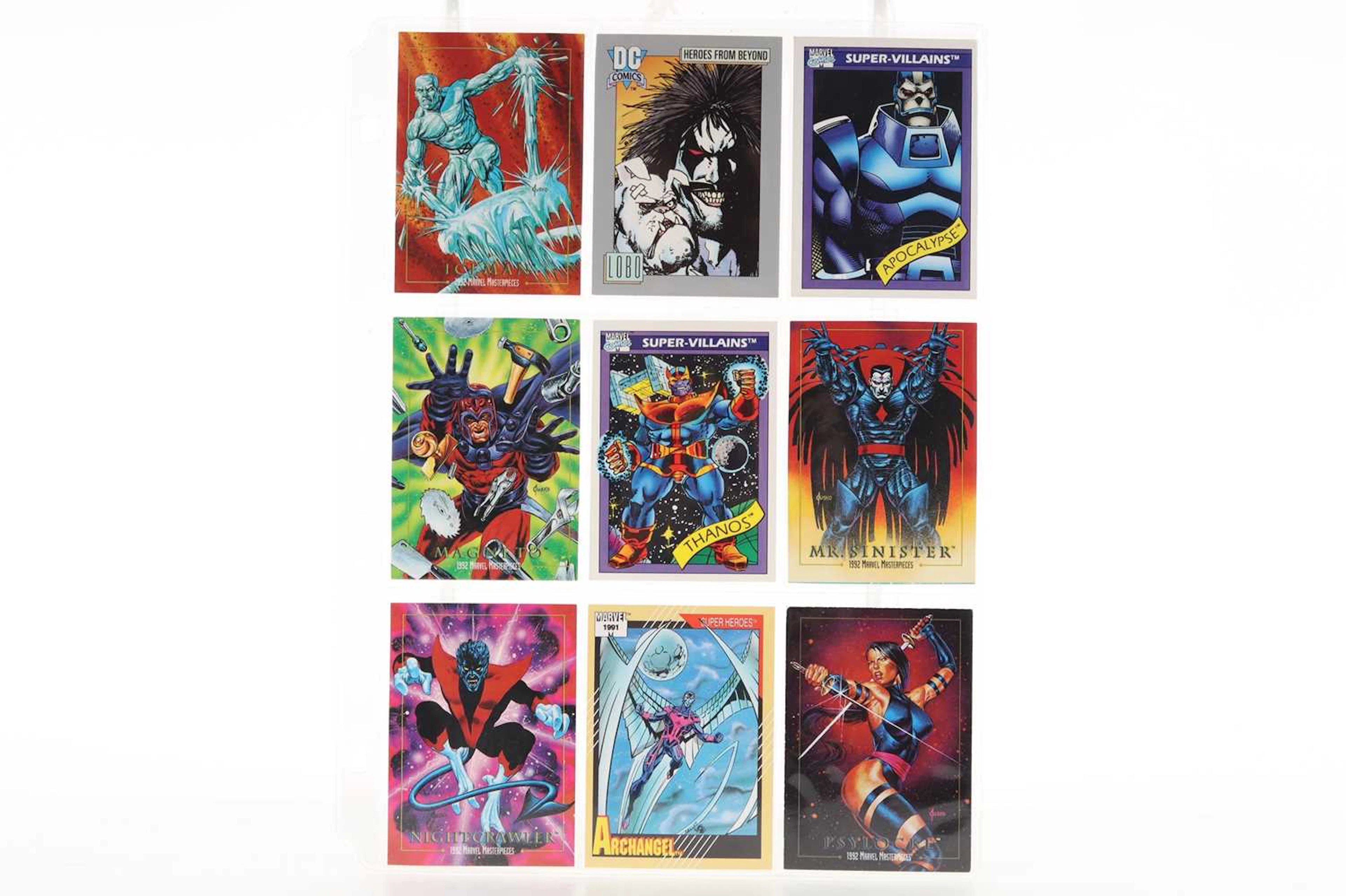 MARVEL, DC AND OTHER COMIC CHARACTER TRADING CARDS 1990's