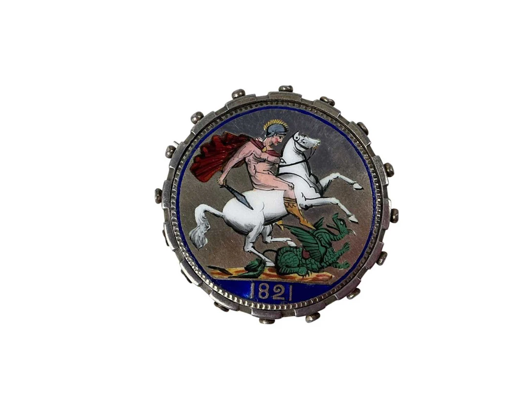 GEORGE IV ENAMELLED CROWN 1821