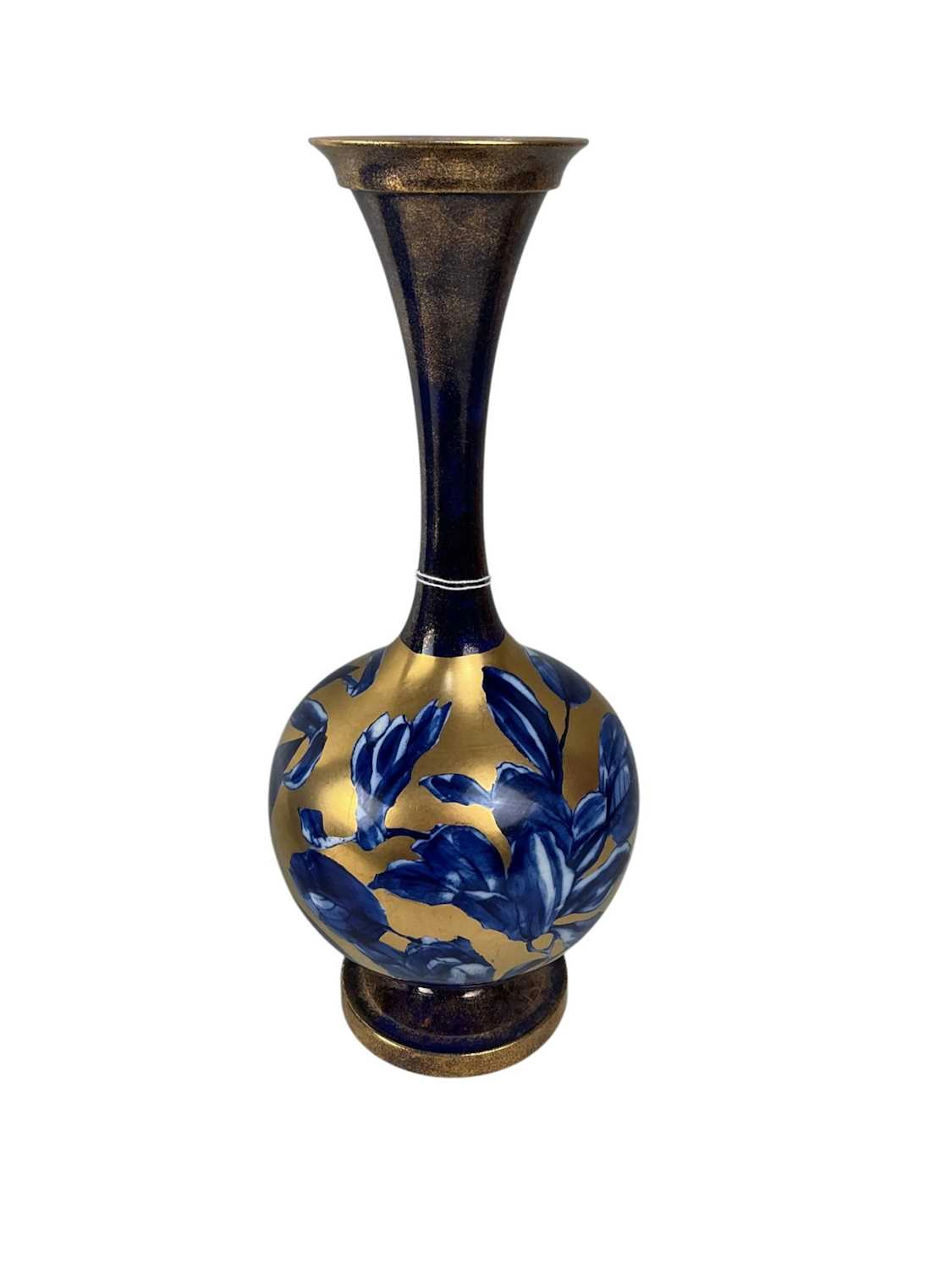 THOMAS FORESTER CERAMIC VASE, LATE 19TH CENTURY AND A BRANNAM JUG