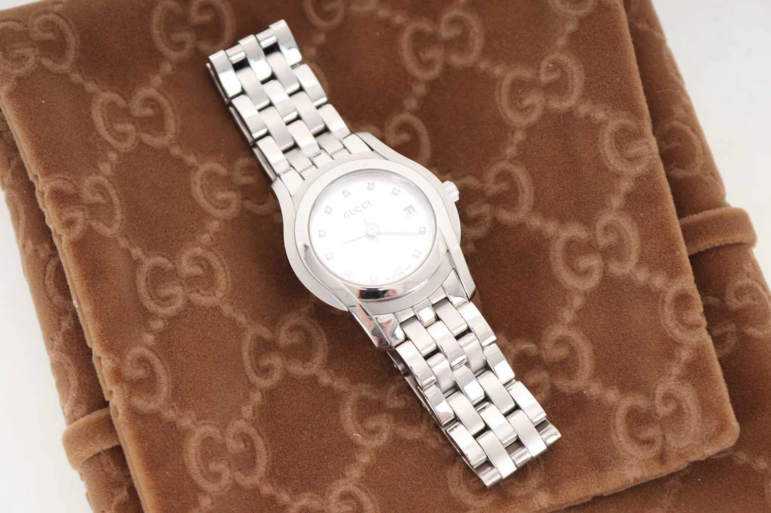 GUCCI STAINLESS STEEL QUARTZ WRIST WATCH