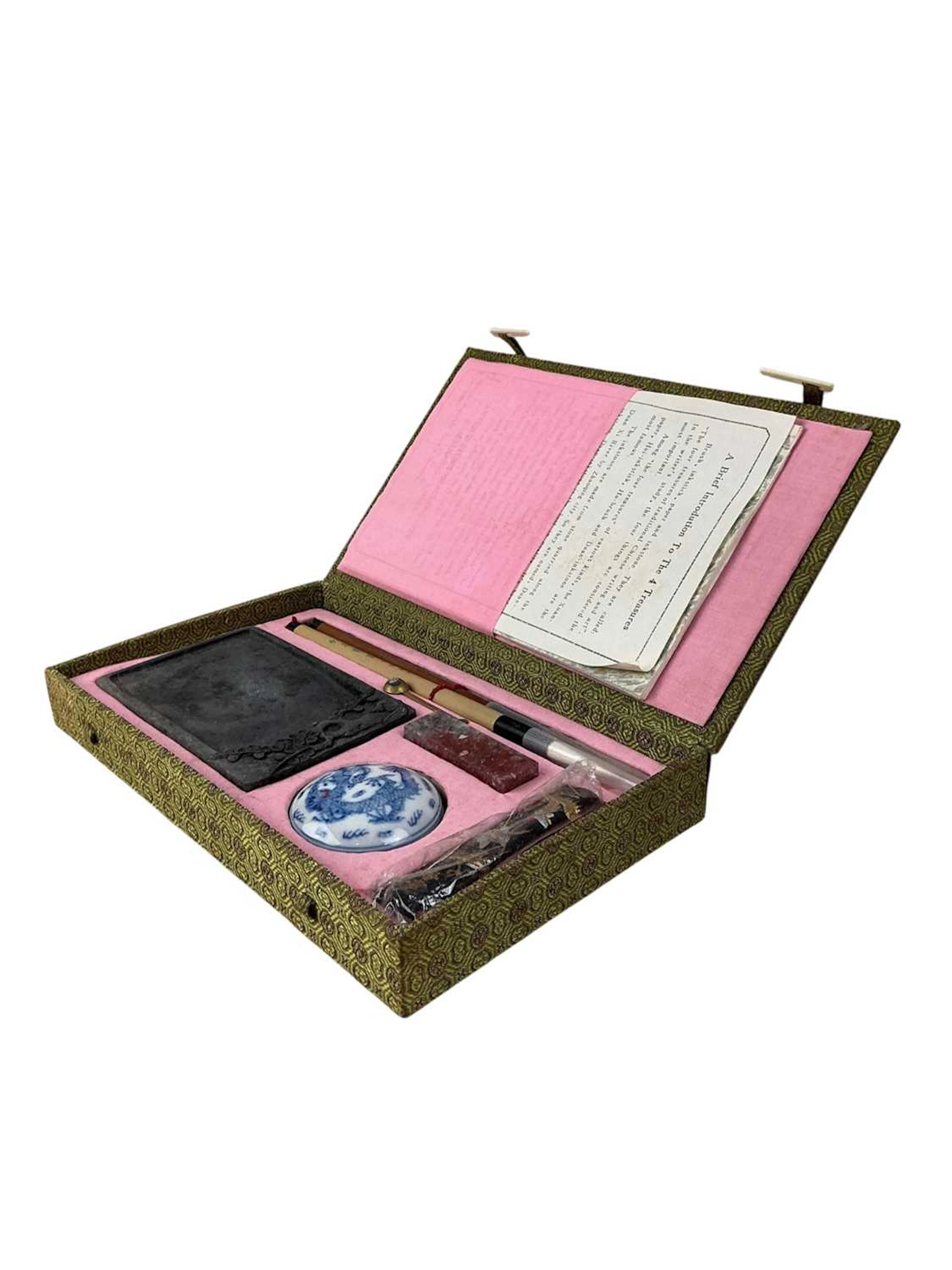 GROUP OF FIVE CHINESE CALLIGRAPHY SETS MID/LATE 20TH CENTURY
