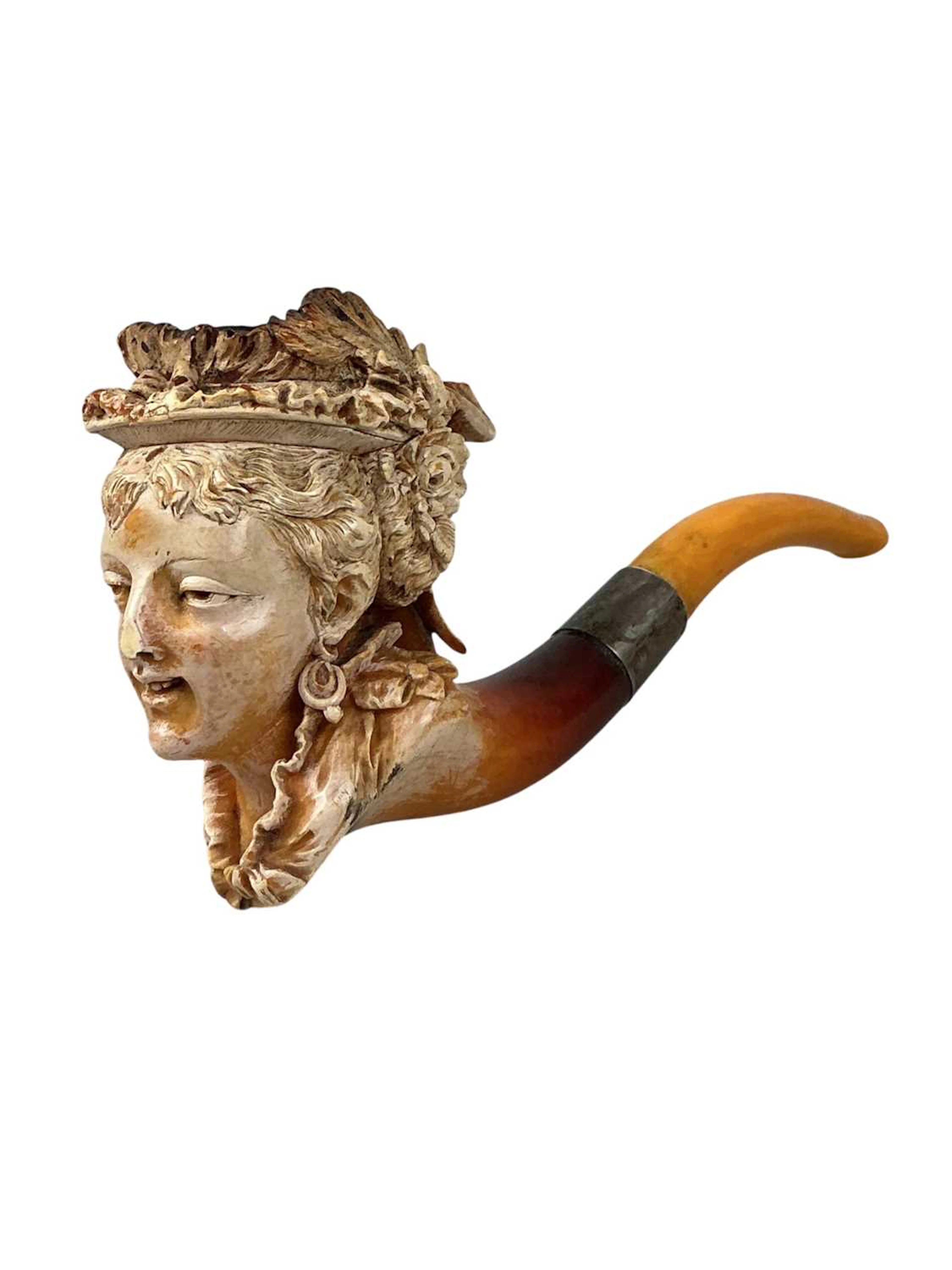 VICTORIAN MEERSCHAUM PIPE LATE 19TH CENTURY