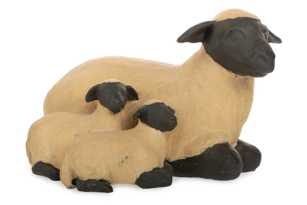 ILLONA MORRICE (B.1954), STONEWARE ANIMAL FIGURE GROUP LATE 20TH/EARLY