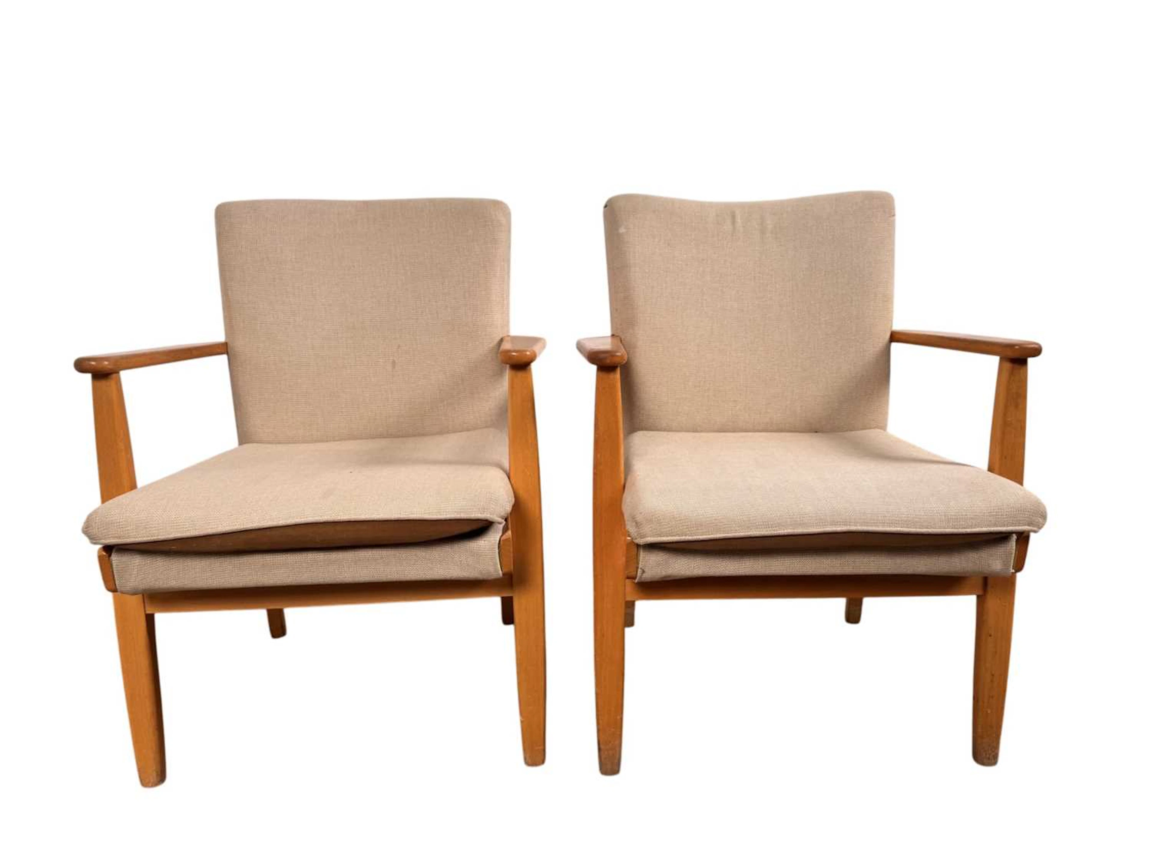 SET OF SIX PARKER KNOLL ARMCHAIRS LATE 20TH CENTURY