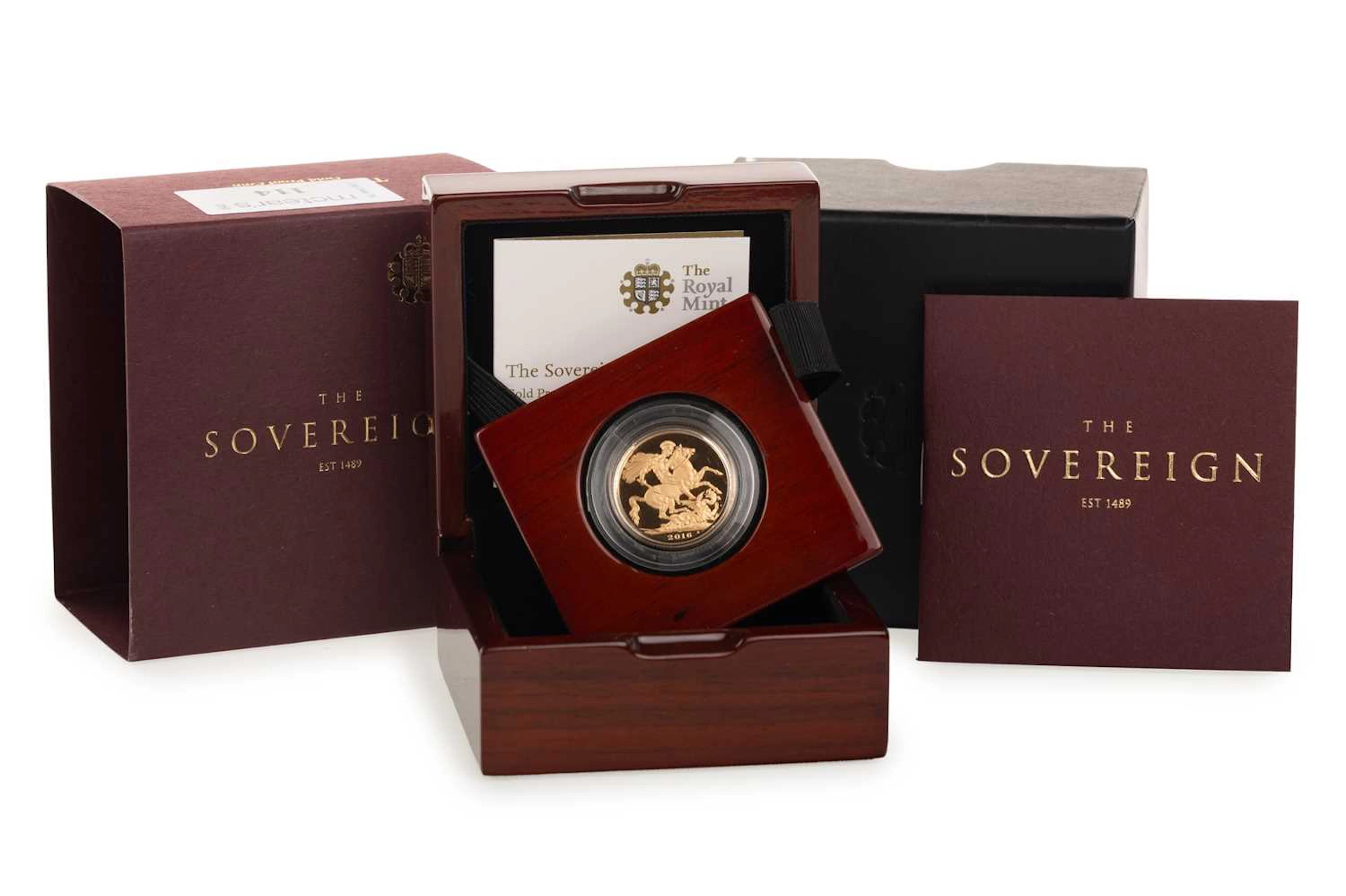 ELIZABETH II GOLD PROOF SOVEREIGN 2016
