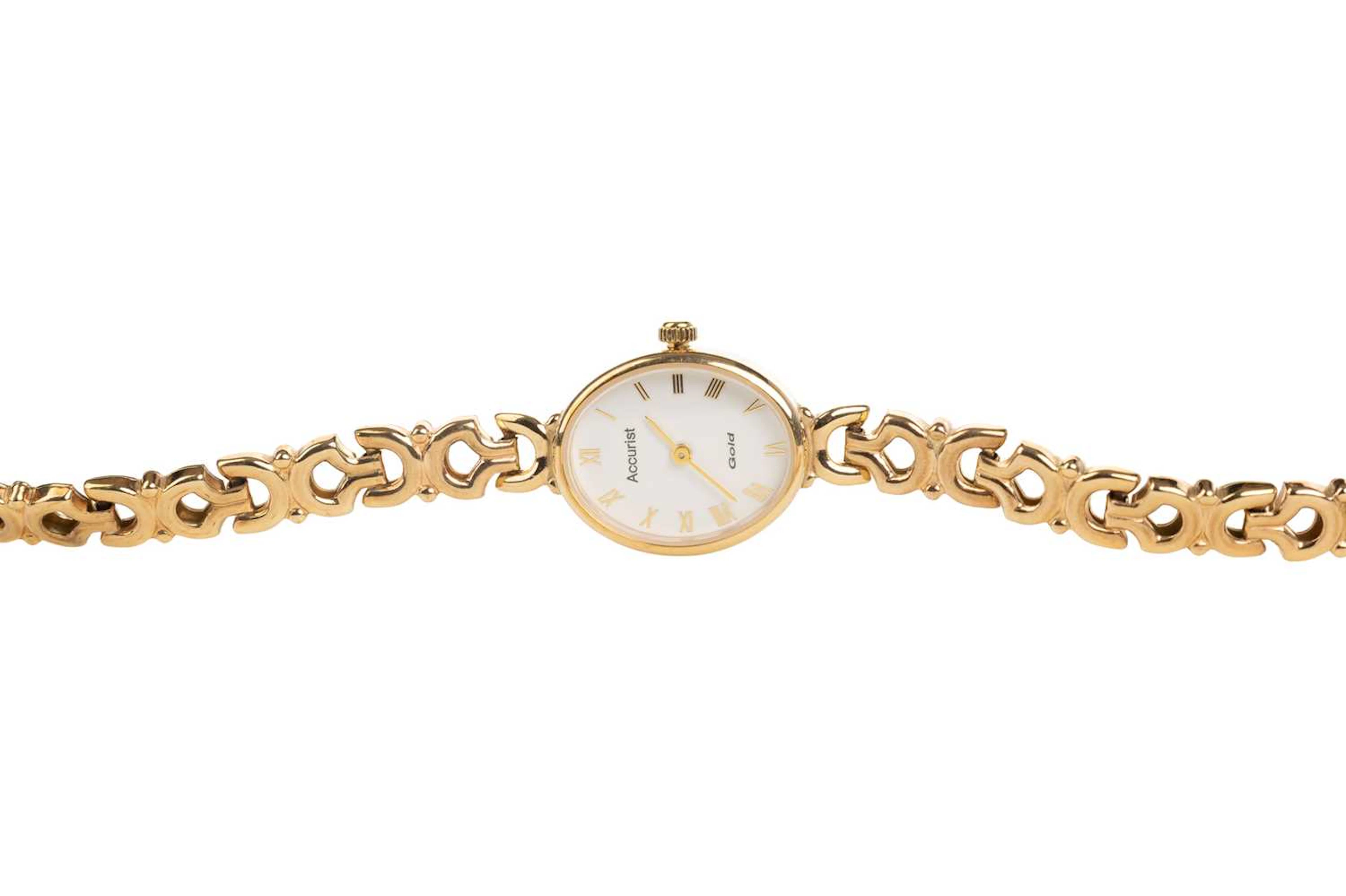 ACCURIST NINE CARAT GOLD QUARTZ WRIST WATCH