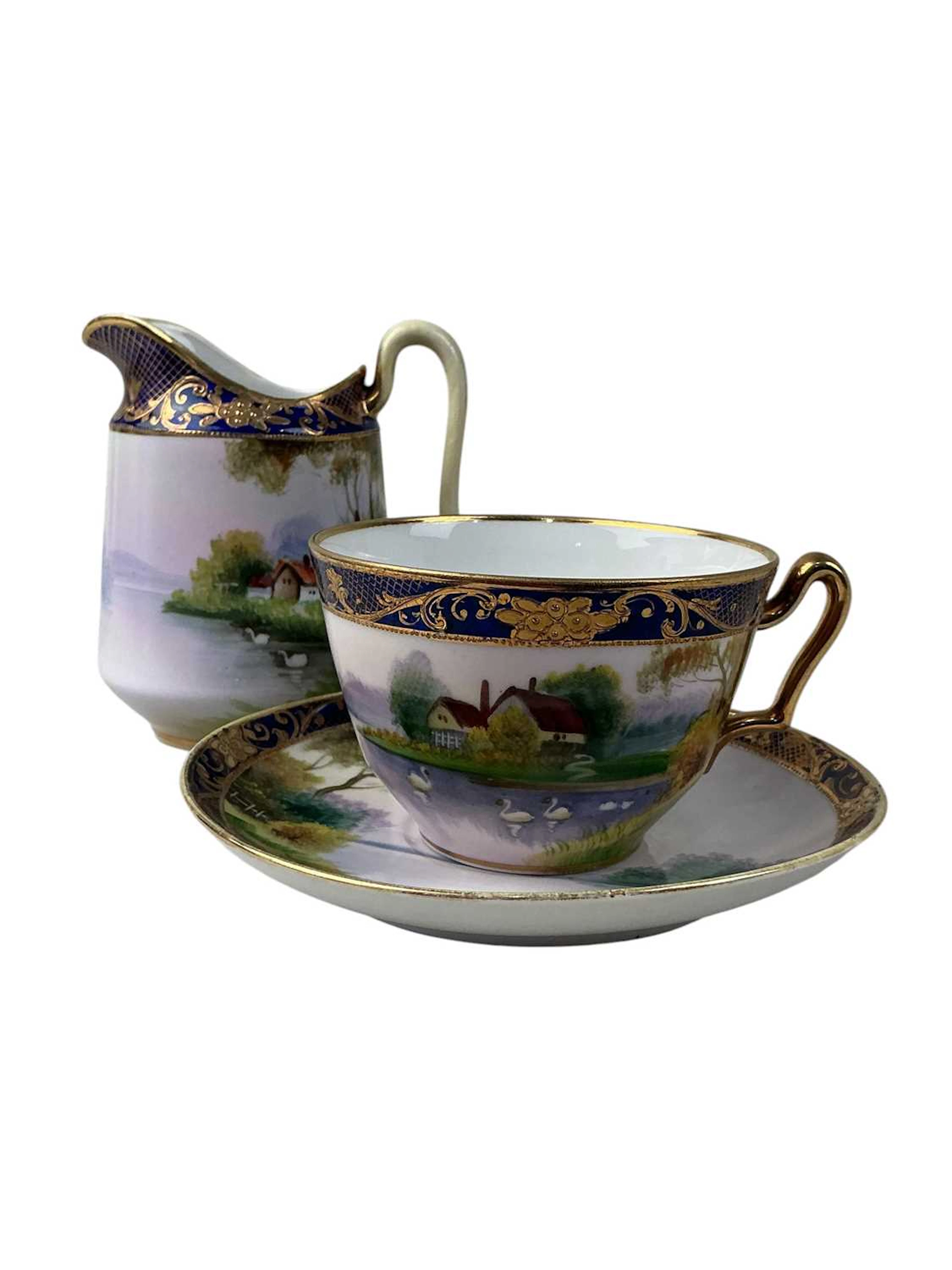 NORITAKE PART TEA SERVICE EARLY/MID 20TH CENTURY