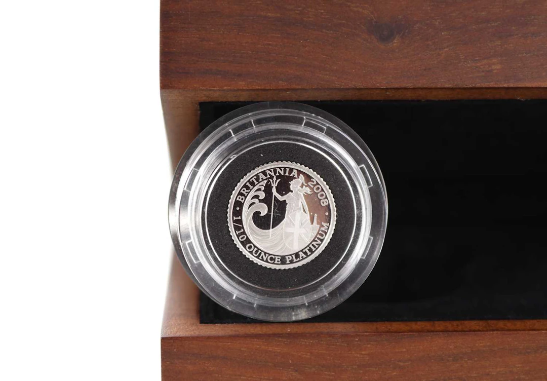 ELIZABETH II PLATINUM 1/10oz BRITANNIA COIN 2008