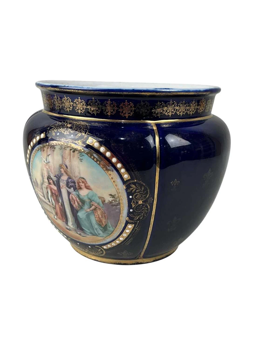 VIENNA STYLE CERAMIC PLANTER EARLY 20TH CENTURY